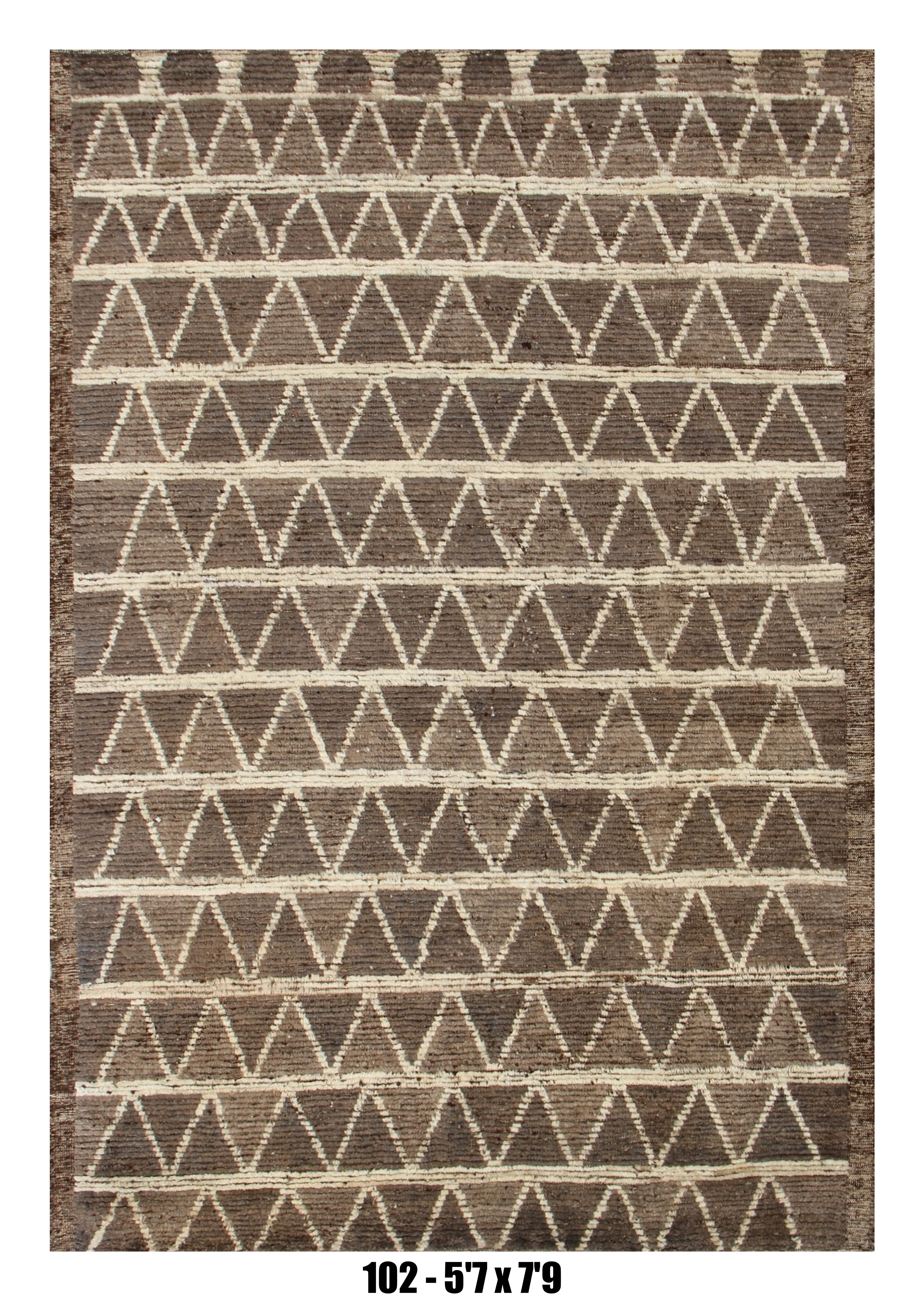 Handmade Afghan Rug — Moroccan 5x7-8
