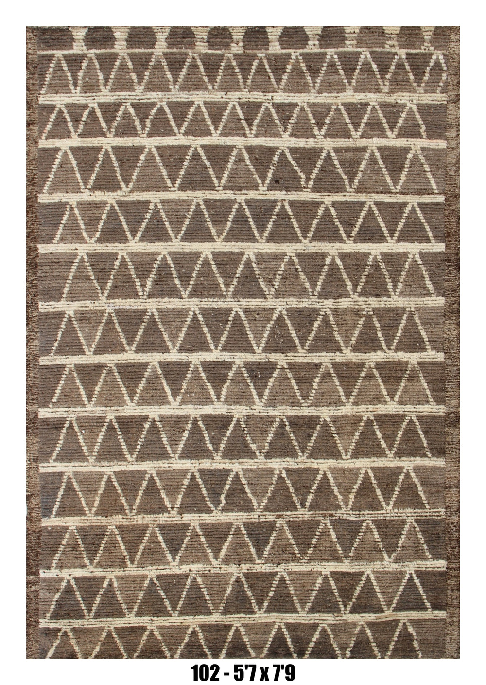 Handmade Afghan Rug — Moroccan 5x7-8
