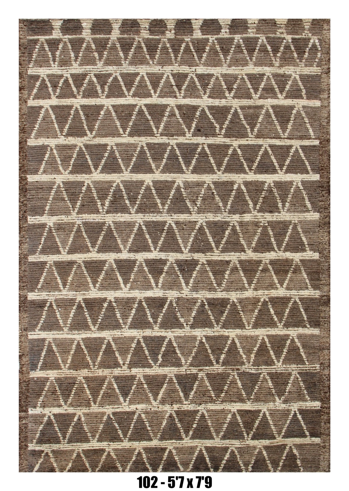 Handmade Afghan Rug — Moroccan 5x7-8