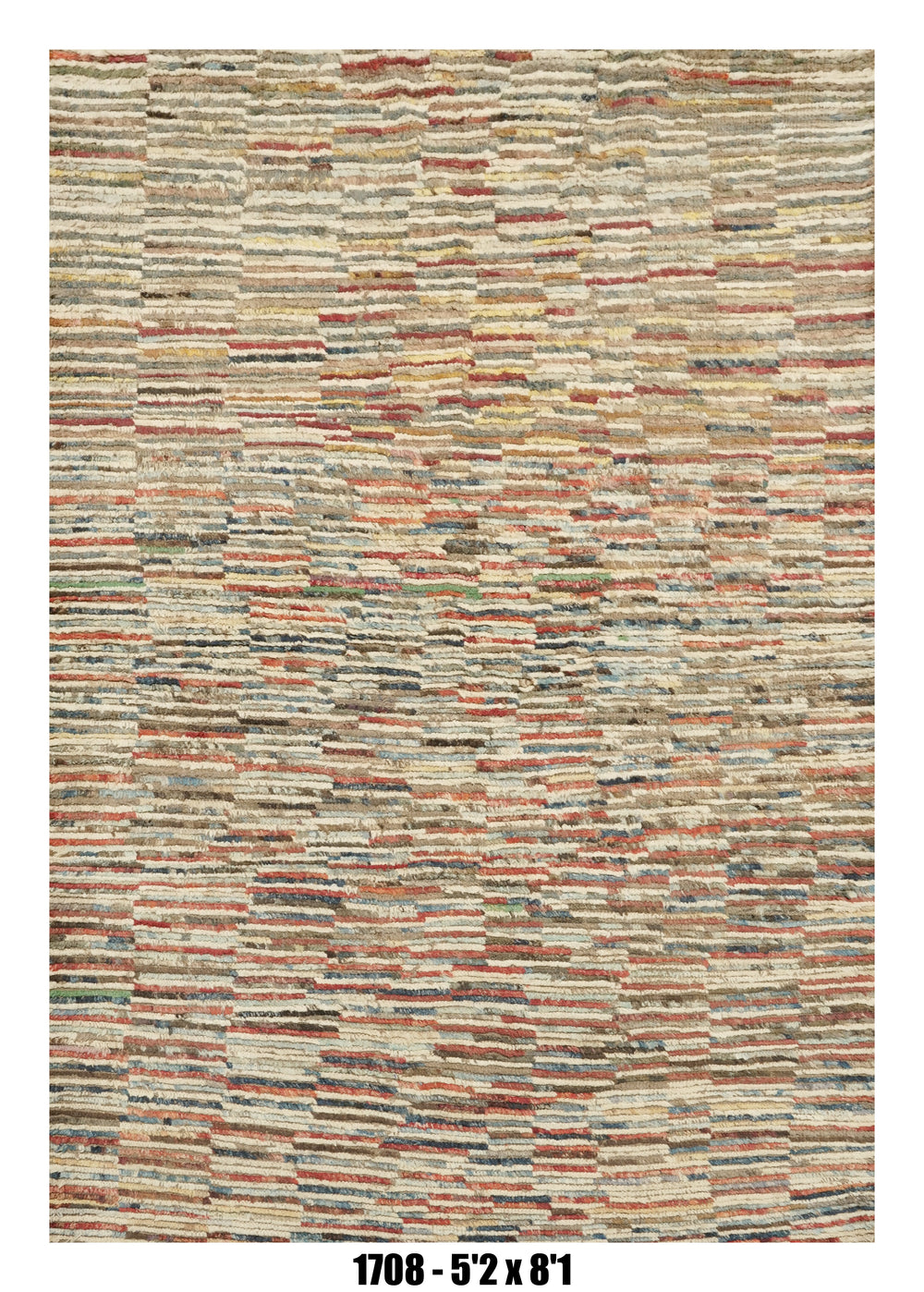 Handmade Afghan Rug — Moroccan 5x7-8