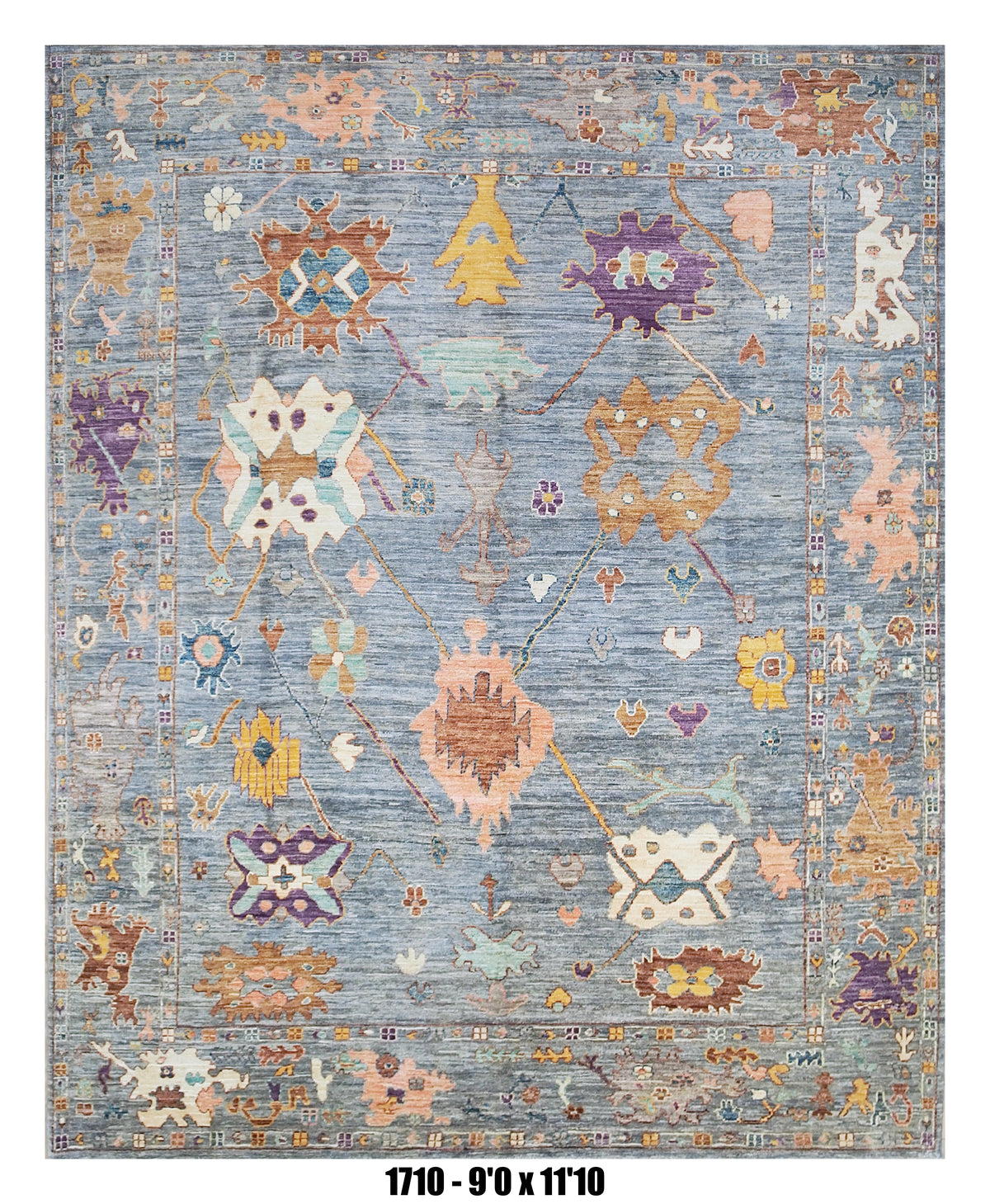 Handmade Afghan Rug — 9x12