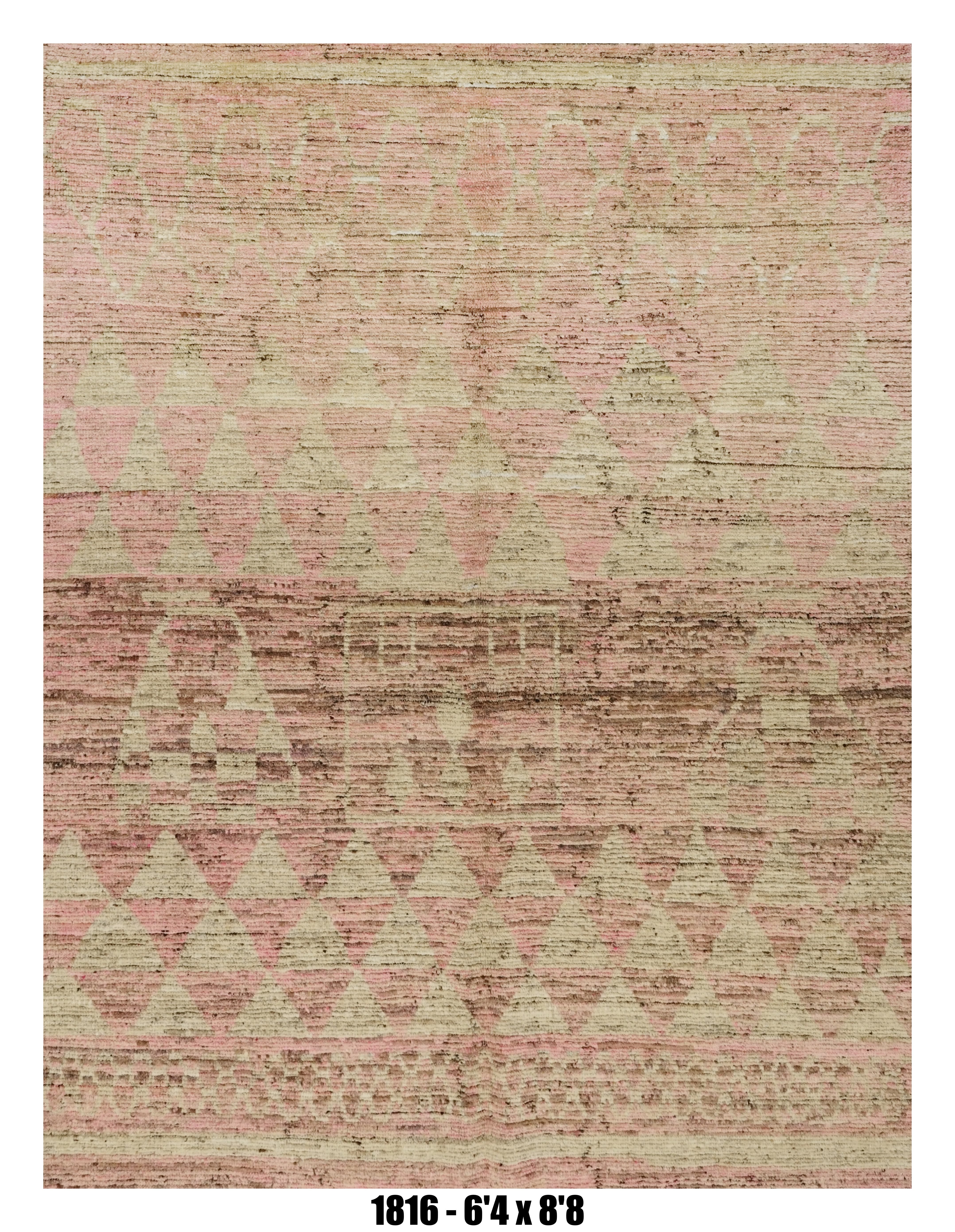 Handmade Afghan Rug — Moroccan 6x8-9