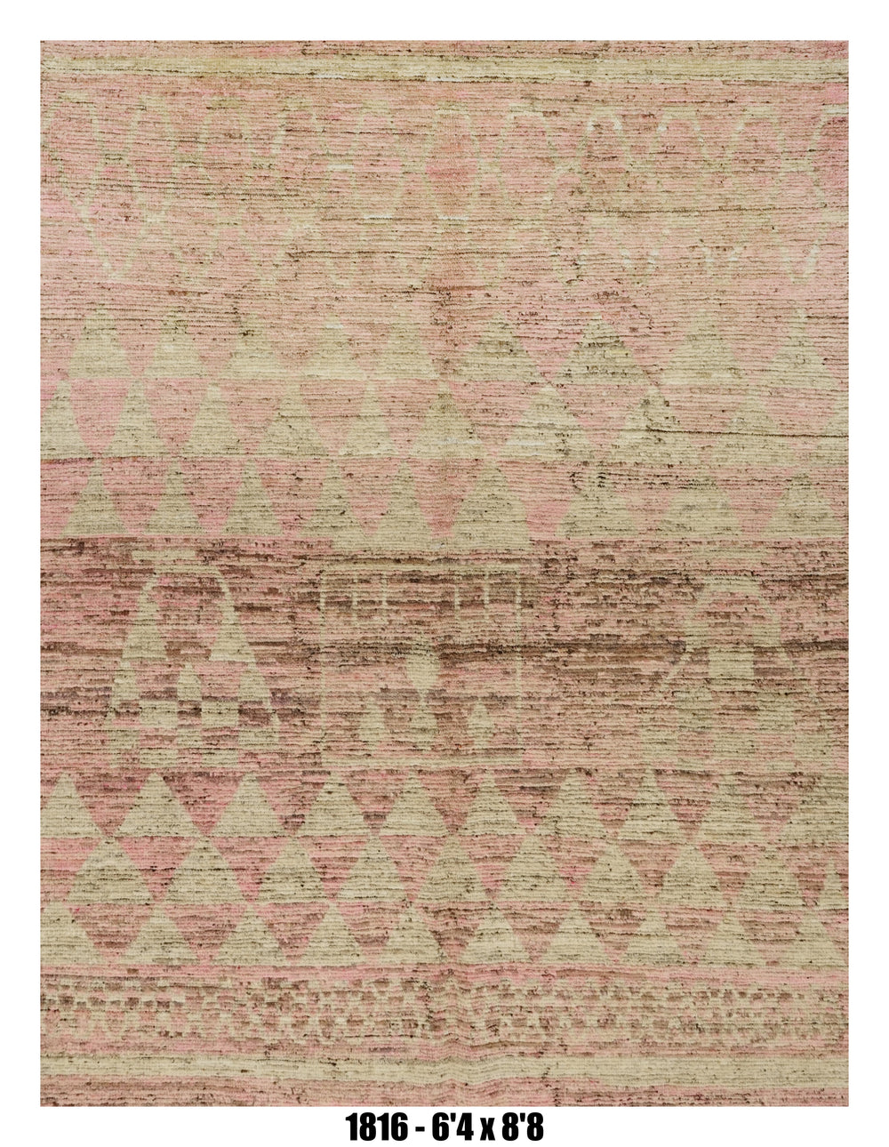 Handmade Afghan Rug — Moroccan 6x8-9