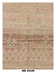 Handmade Afghan Rug — Moroccan 6x8-9