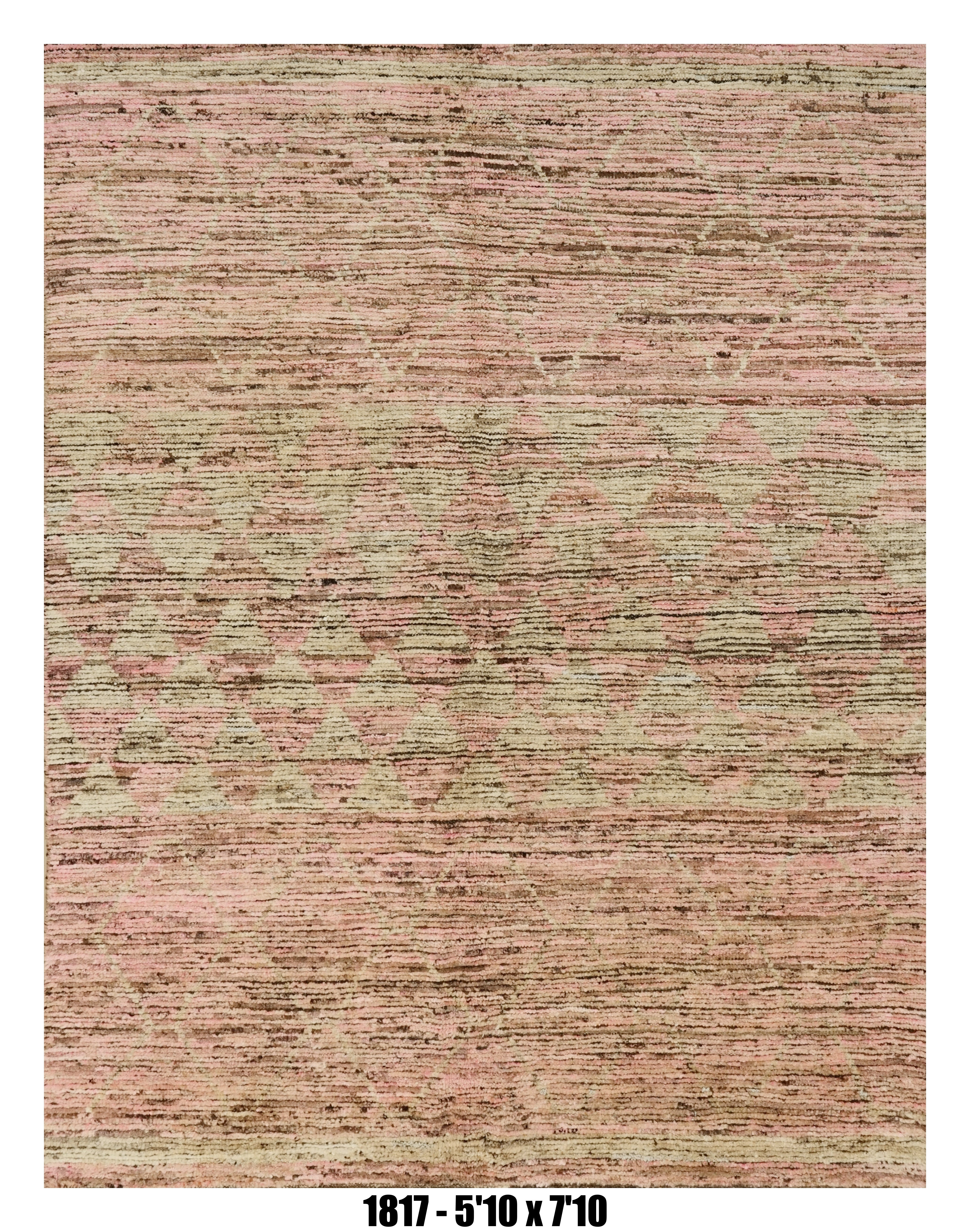 Handmade Afghan Rug — Moroccan 6x8-9
