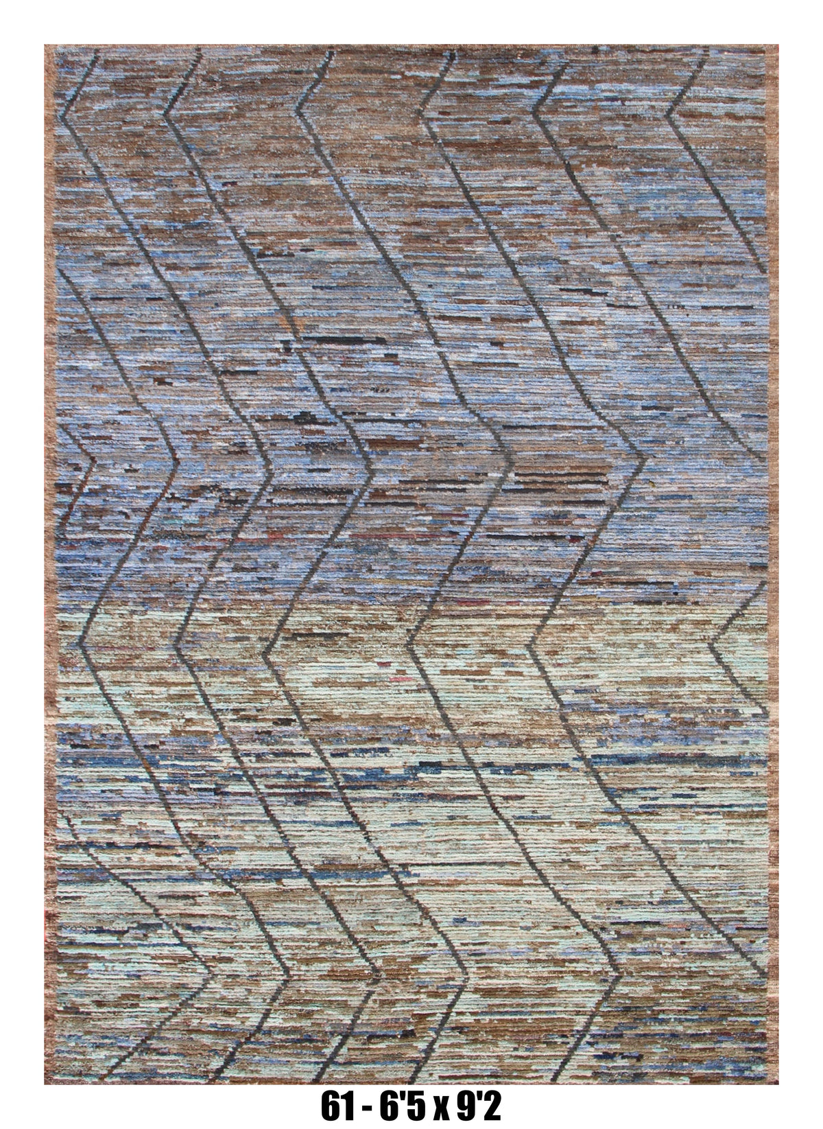 Handmade Afghan Rug — Moroccan 6x8-9