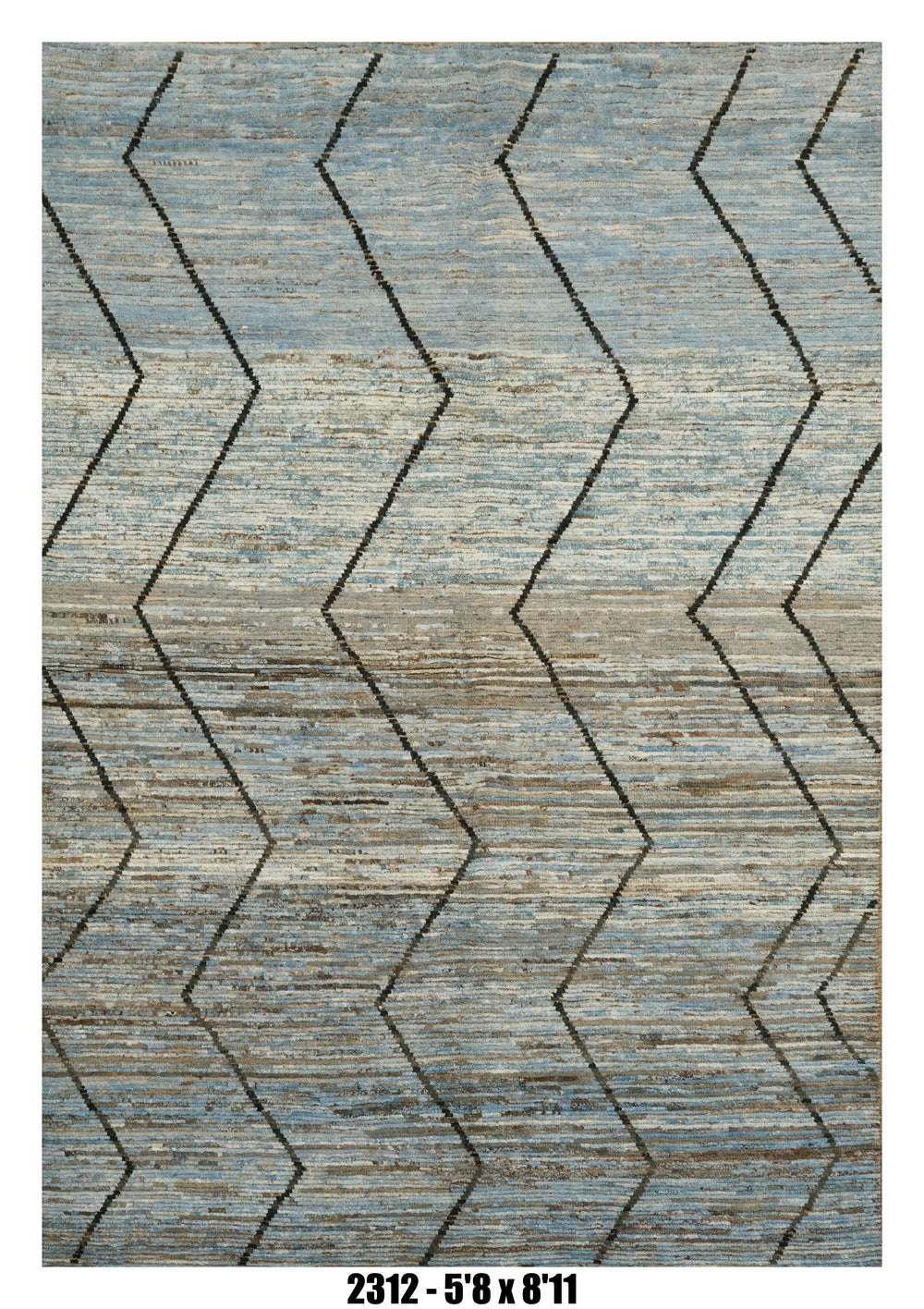 Handmade Afghan Rug — Moroccan 6x8-9