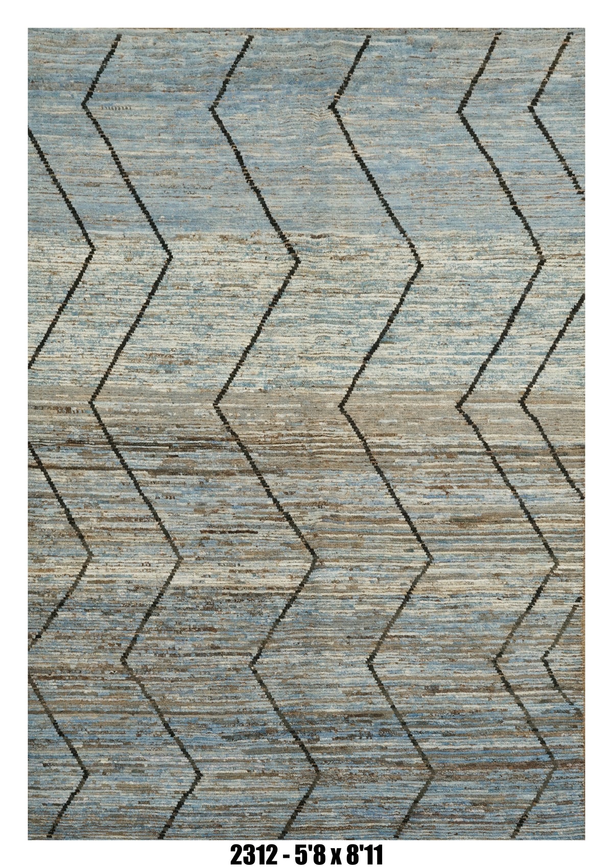 Handmade Afghan Rug — Moroccan 6x8-9
