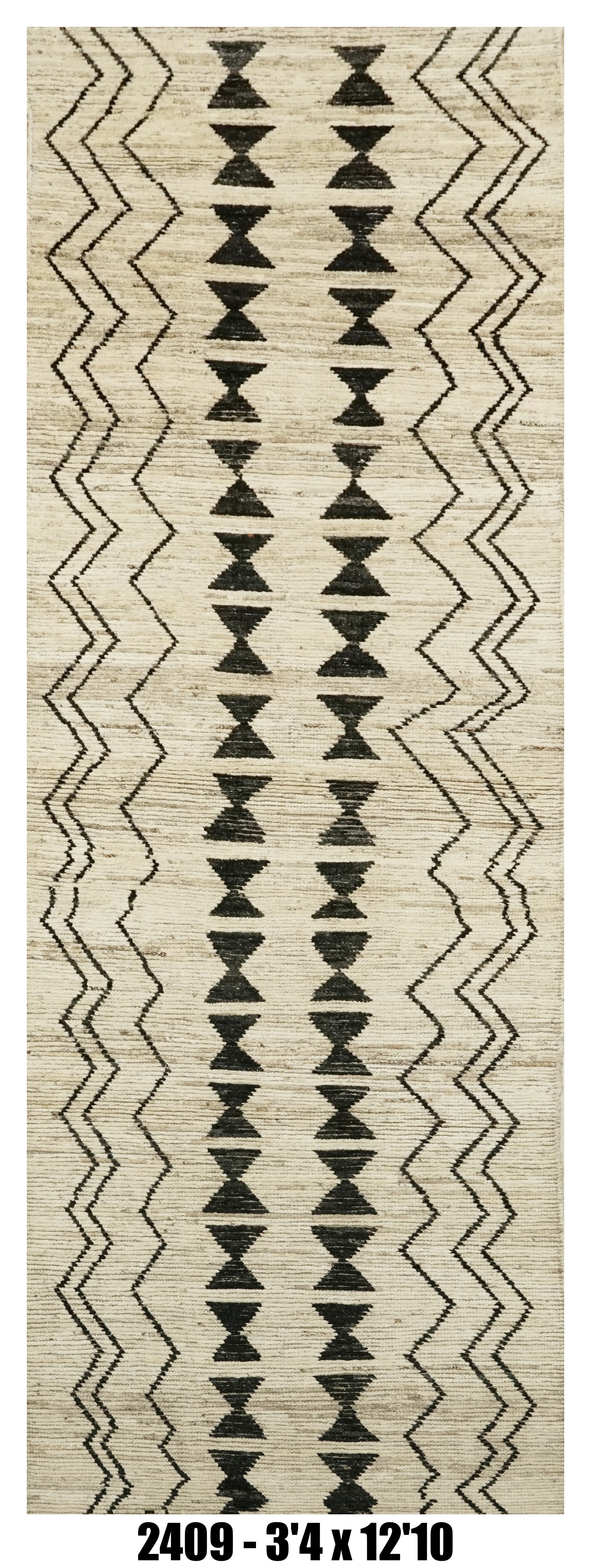 Moroccan Runner Rug 3'4" x 12'10" | Hallway Runner Rug