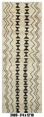 Moroccan Runner Rug 3'4" x 12'10" | Hallway Runner Rug