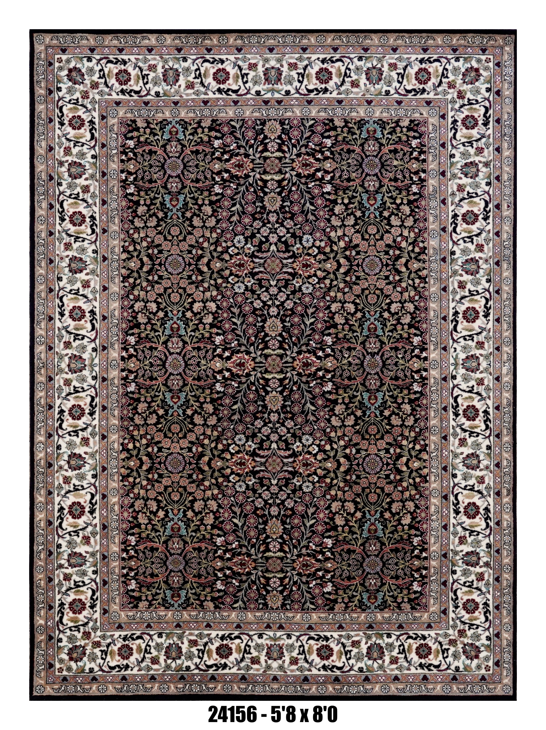 Handmade Afghan Rug — 5x7-8