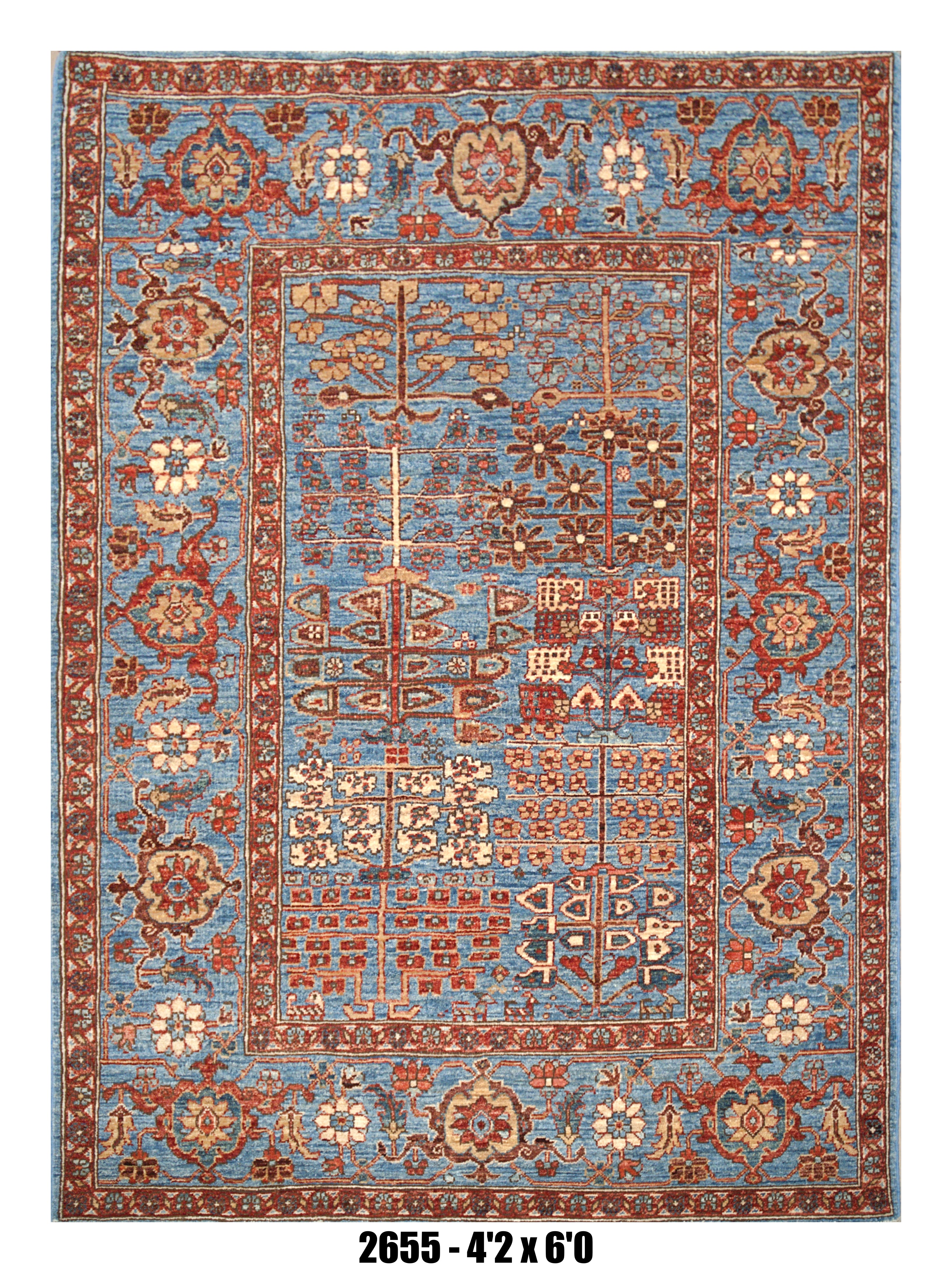 Handmade Afghan Rug — 4x6