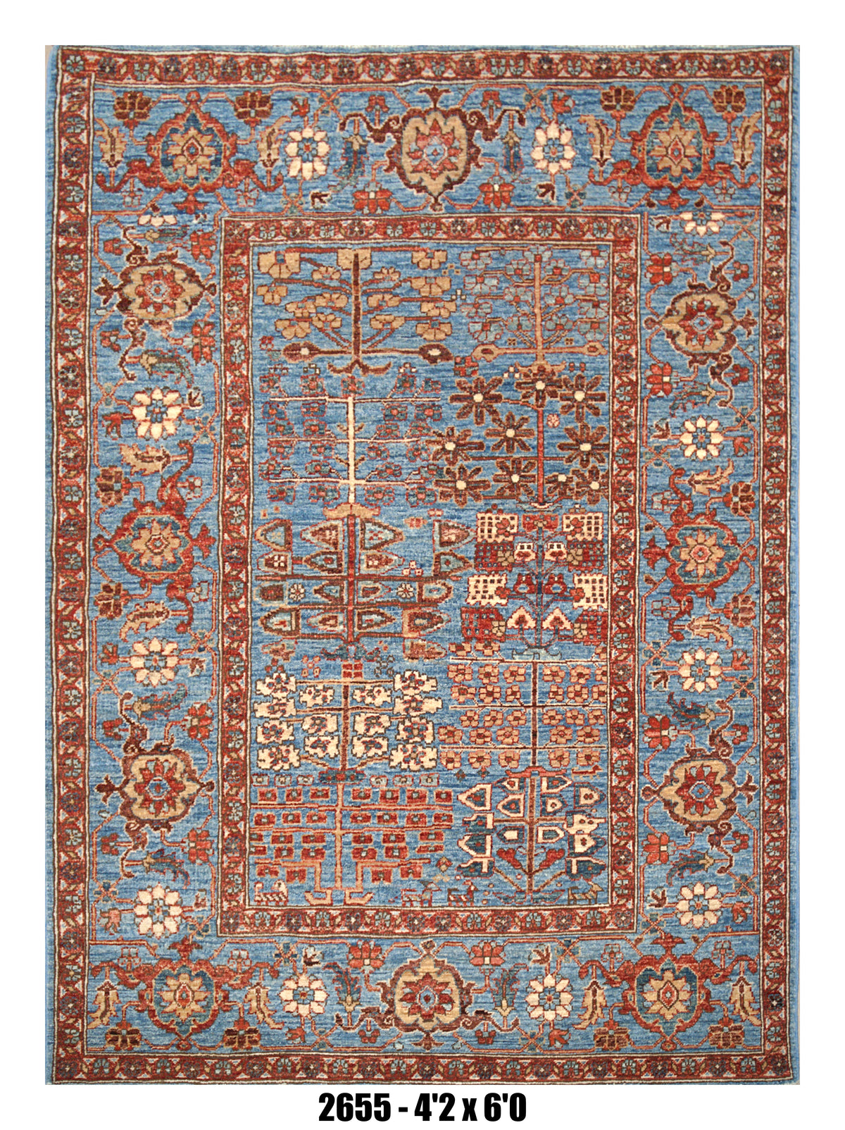 Handmade Afghan Rug — 4x6