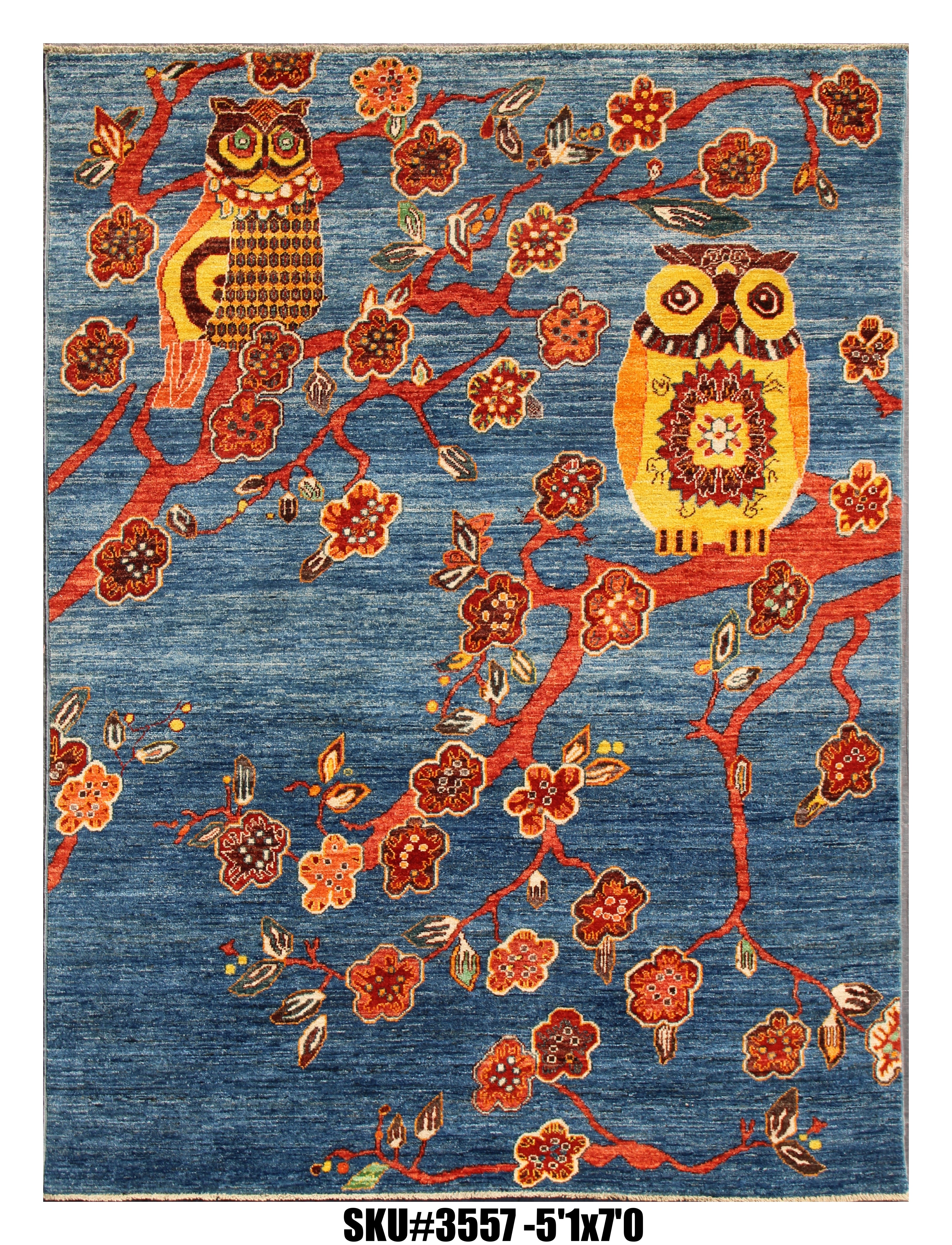 Handmade Afghan Rug — 5x7-8