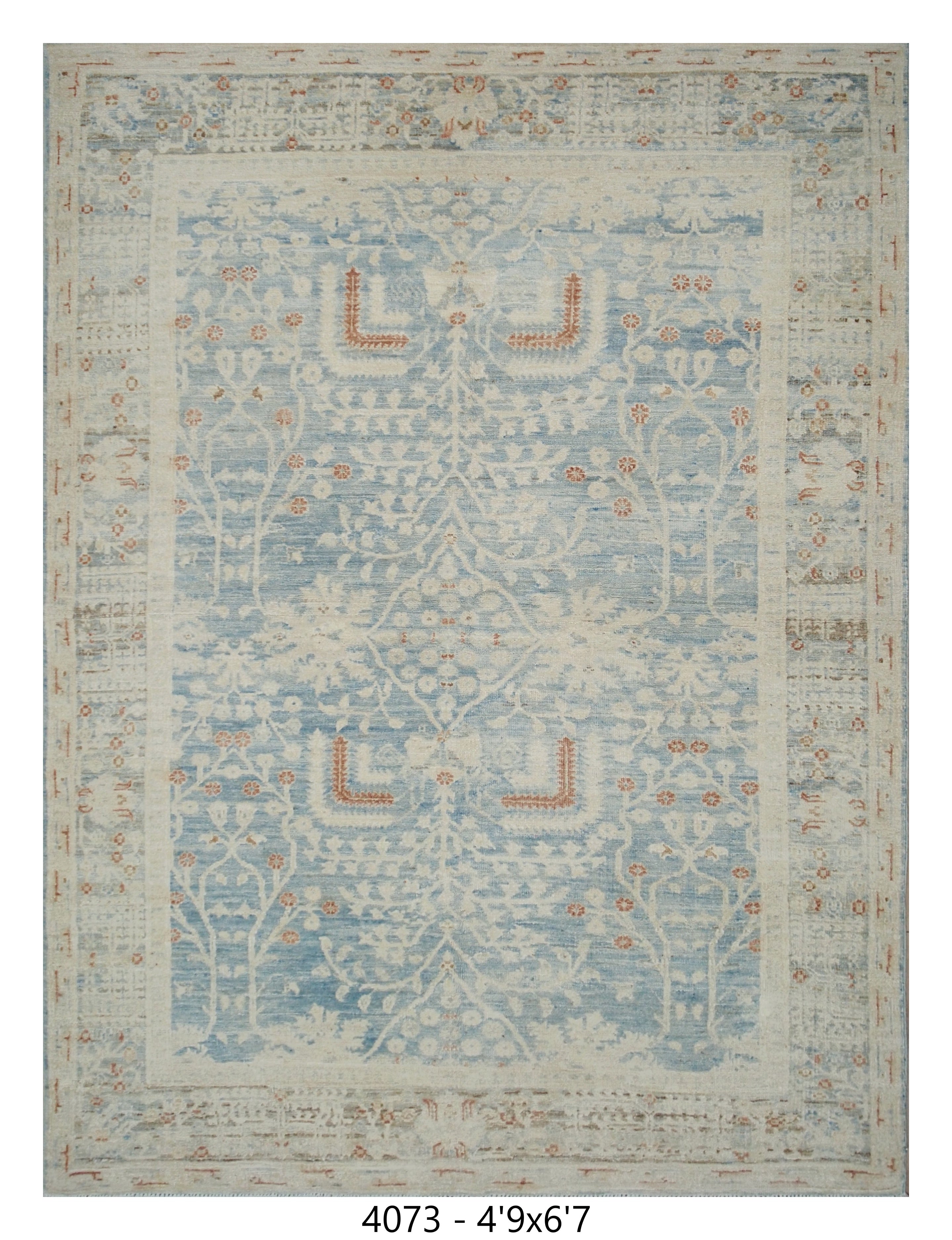 Handmade Afghan Rug — 5x7-8