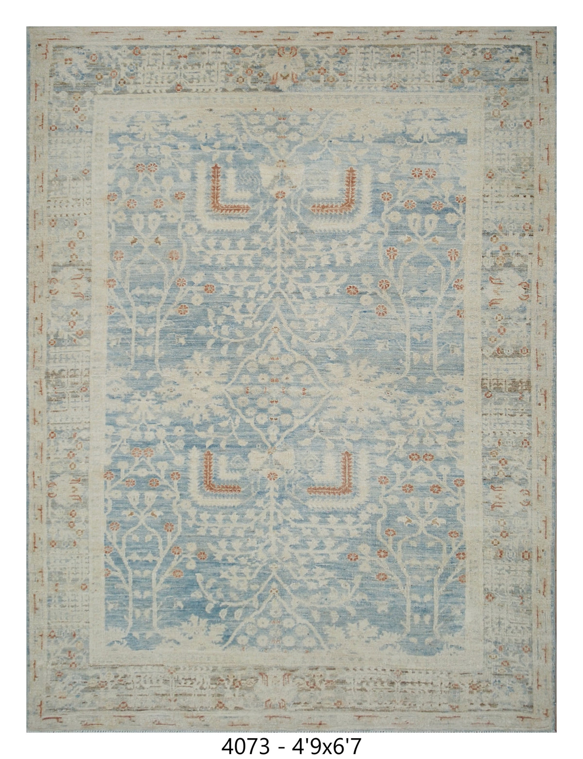 Handmade Afghan Rug — 5x7-8
