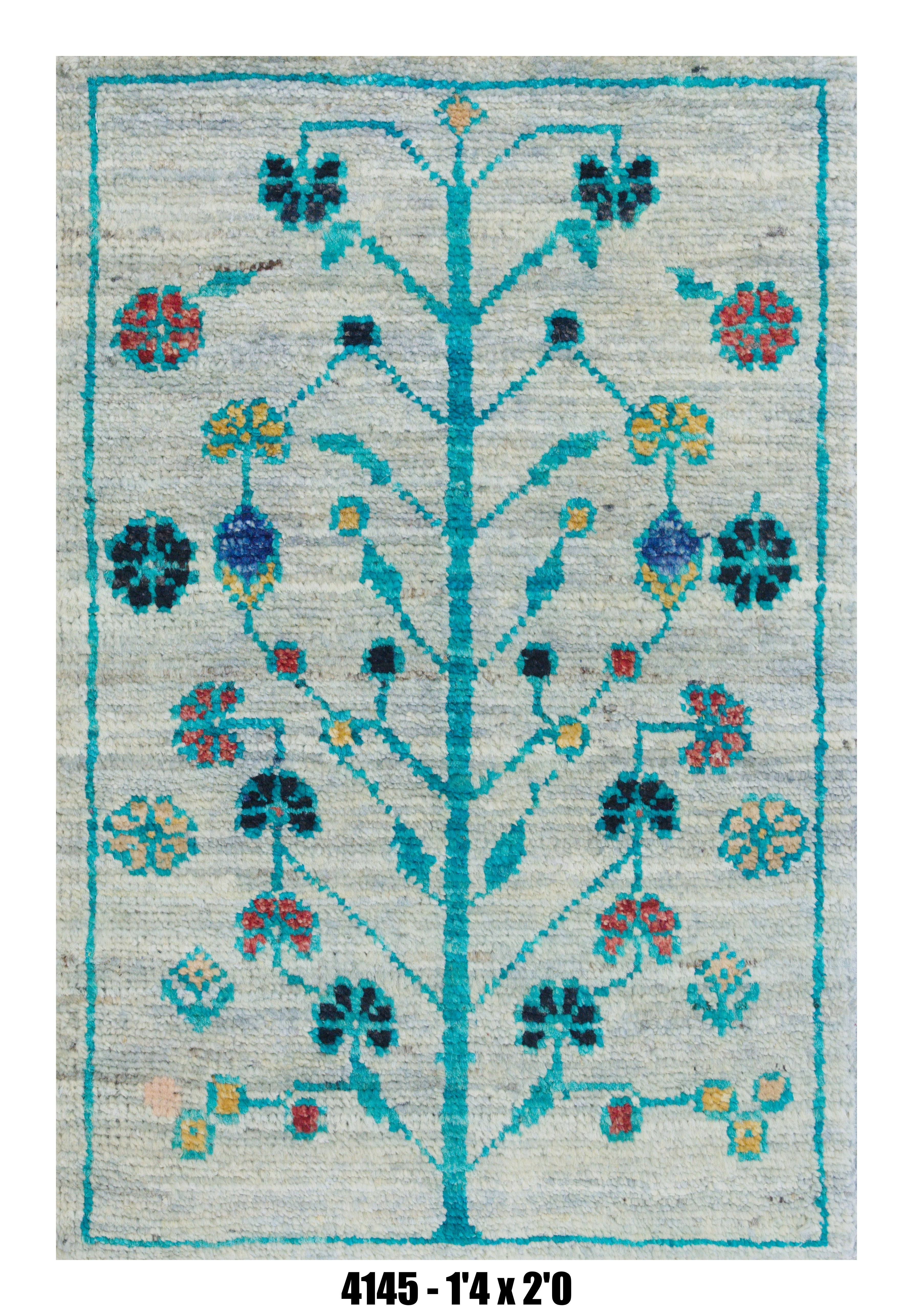 Handmade Afghan Rug — 1x2 — 1'4x2'0