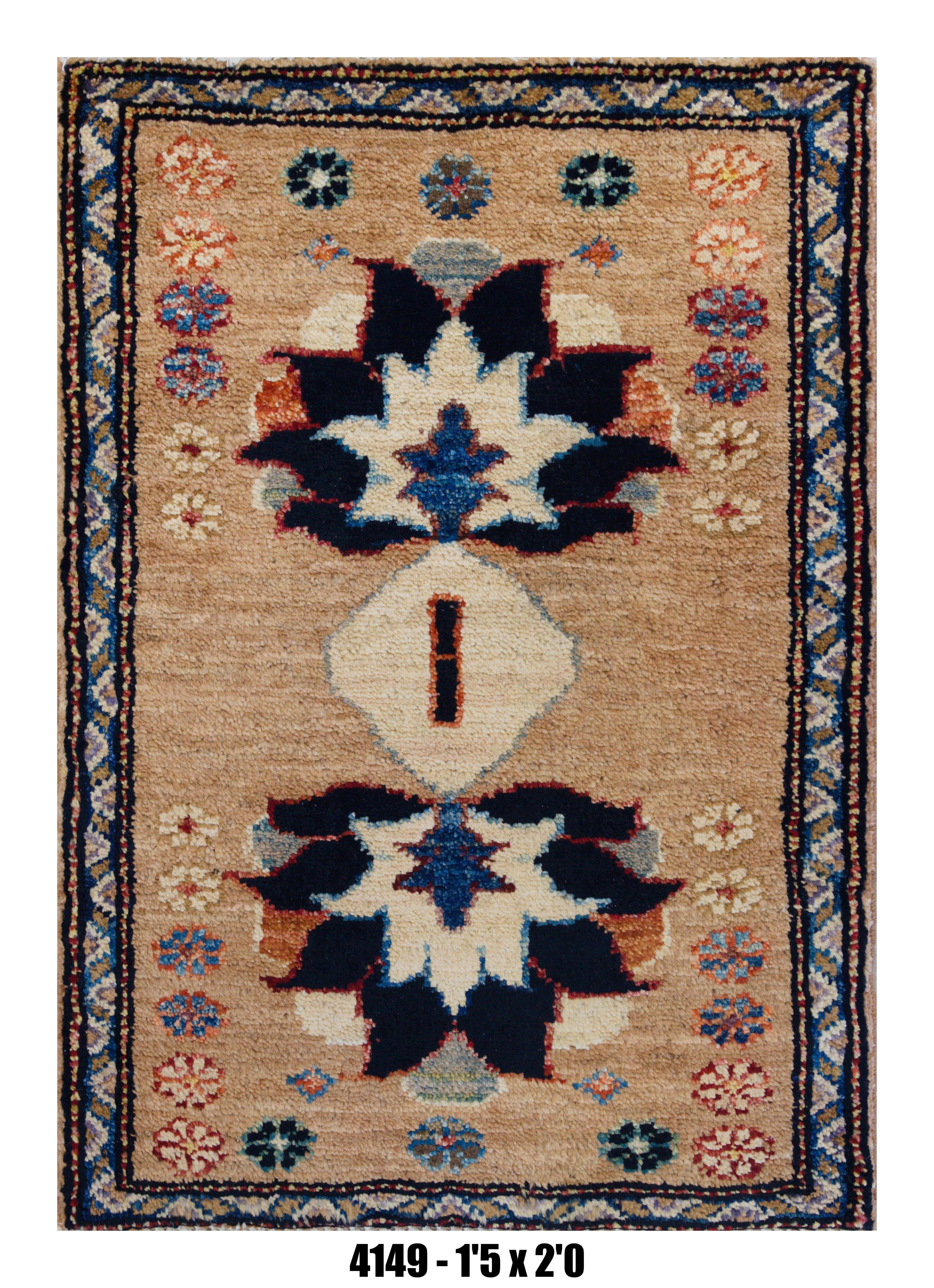 Handmade Afghan Rug — 1x2 — 1'5x2'0