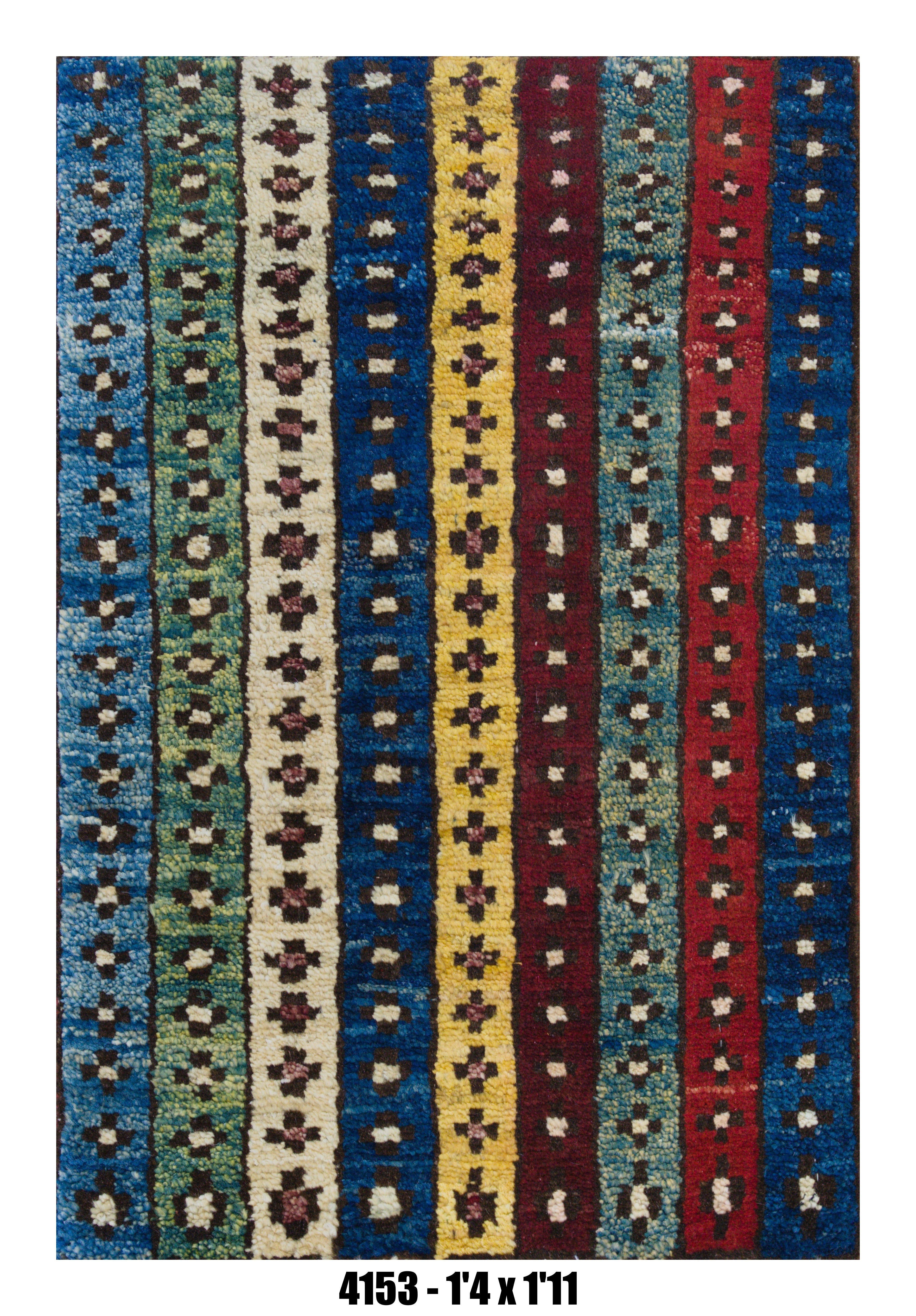Handmade Afghan Rug — 1x2 — 1'4x1'11