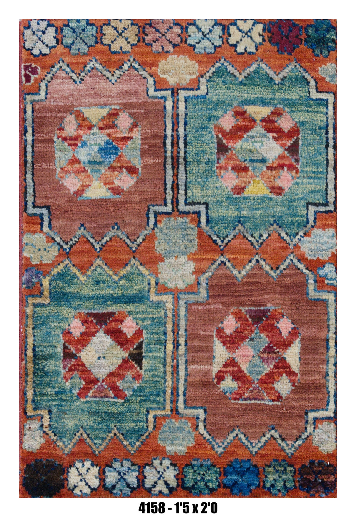 Handmade Afghan Rug — 1x2 — 1'5x2'0