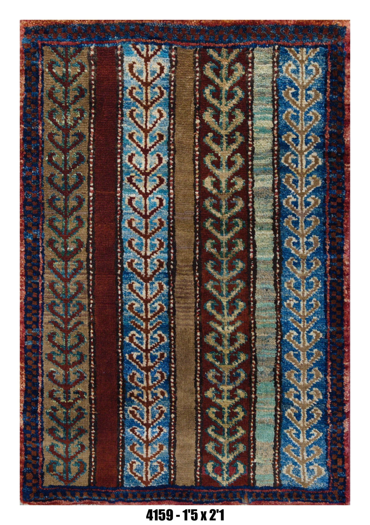 Handmade Afghan Rug — 1x2 — 1'5x2'1