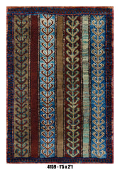 Handmade Afghan Rug — 1x2 — 1'5x2'1