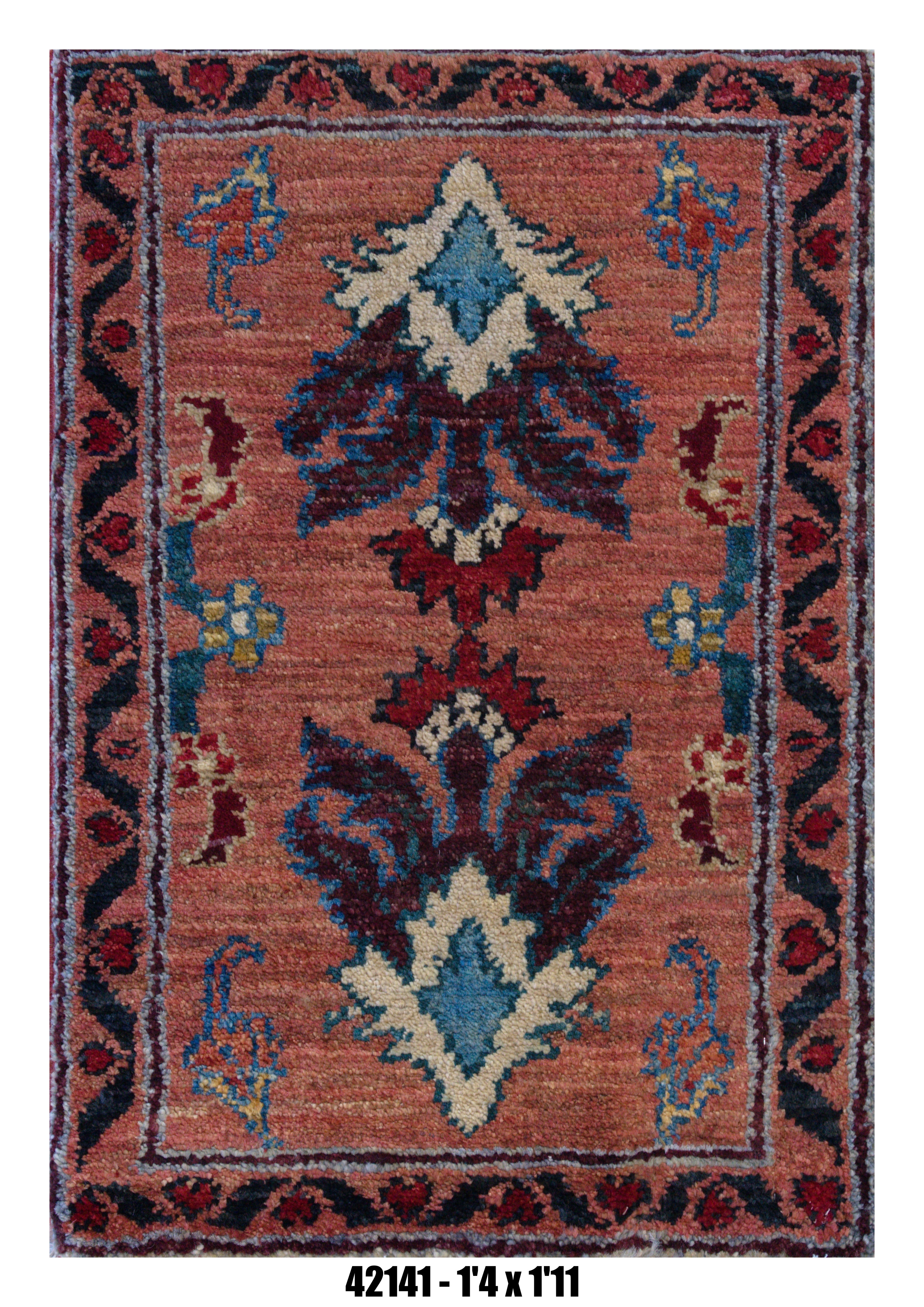 Handmade Afghan Rug — 1x2 — 1'4x1'11