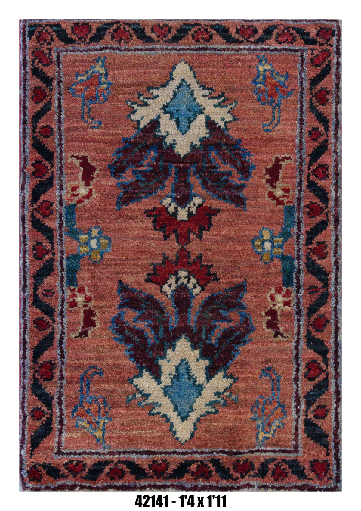 Handmade Afghan Rug — 1x2 — 1'4x1'11