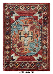 Handmade Afghan Rug — 1x2 — 1'4x1'11