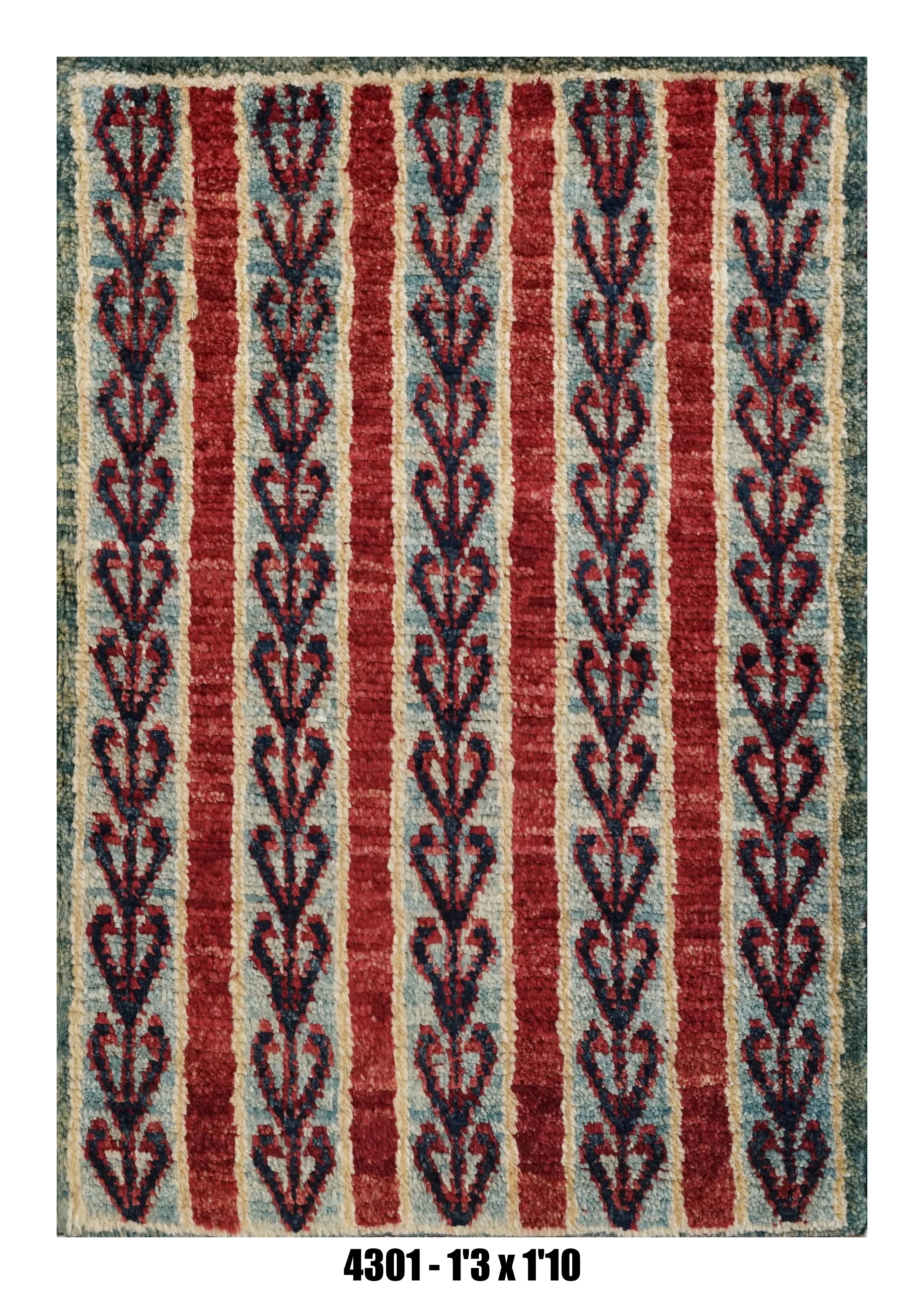 Handmade Afghan Rug — 1x2 — 1'3x1'10