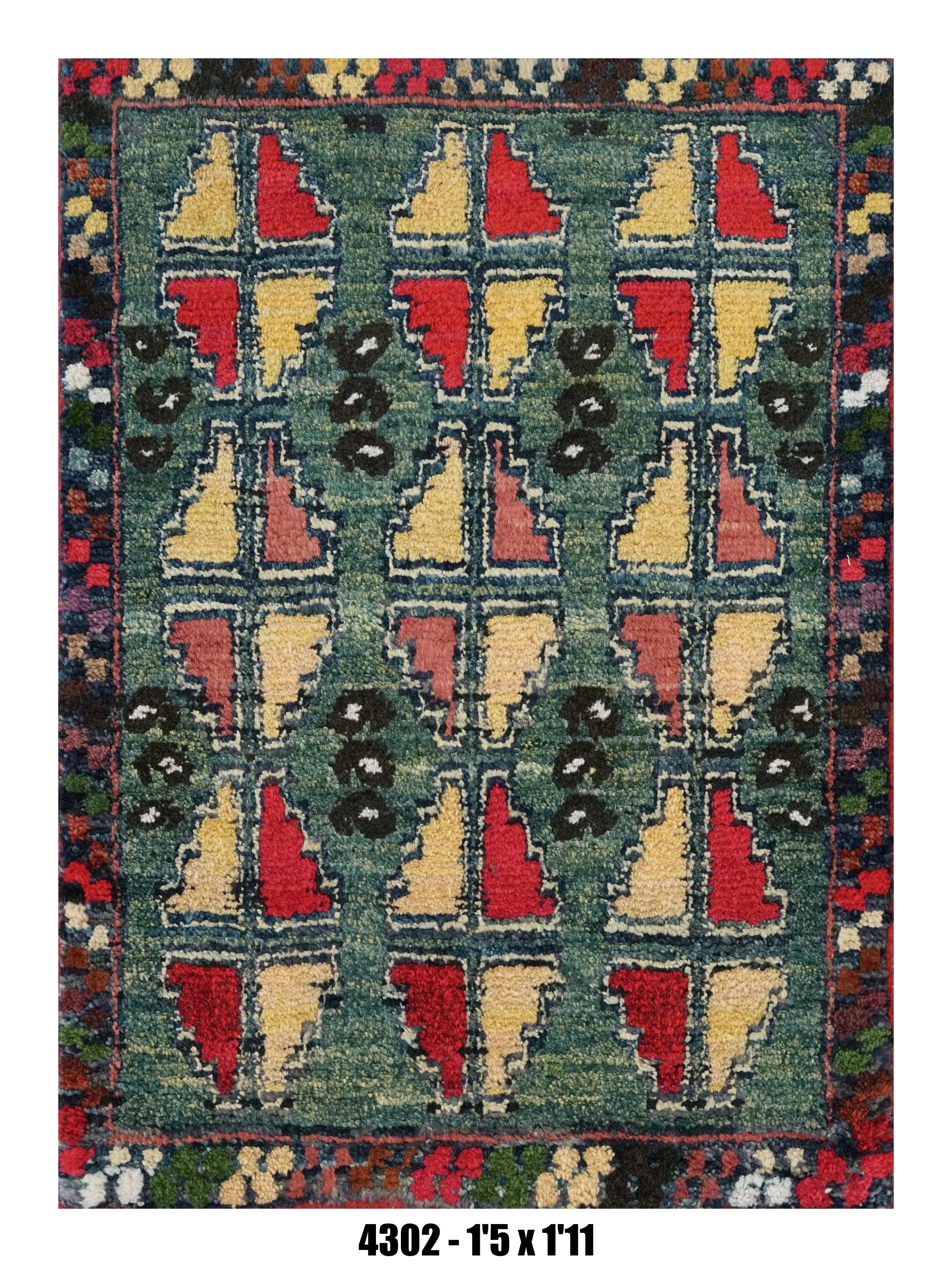 Handmade Afghan Rug — 1x2 — 1'5x1'11