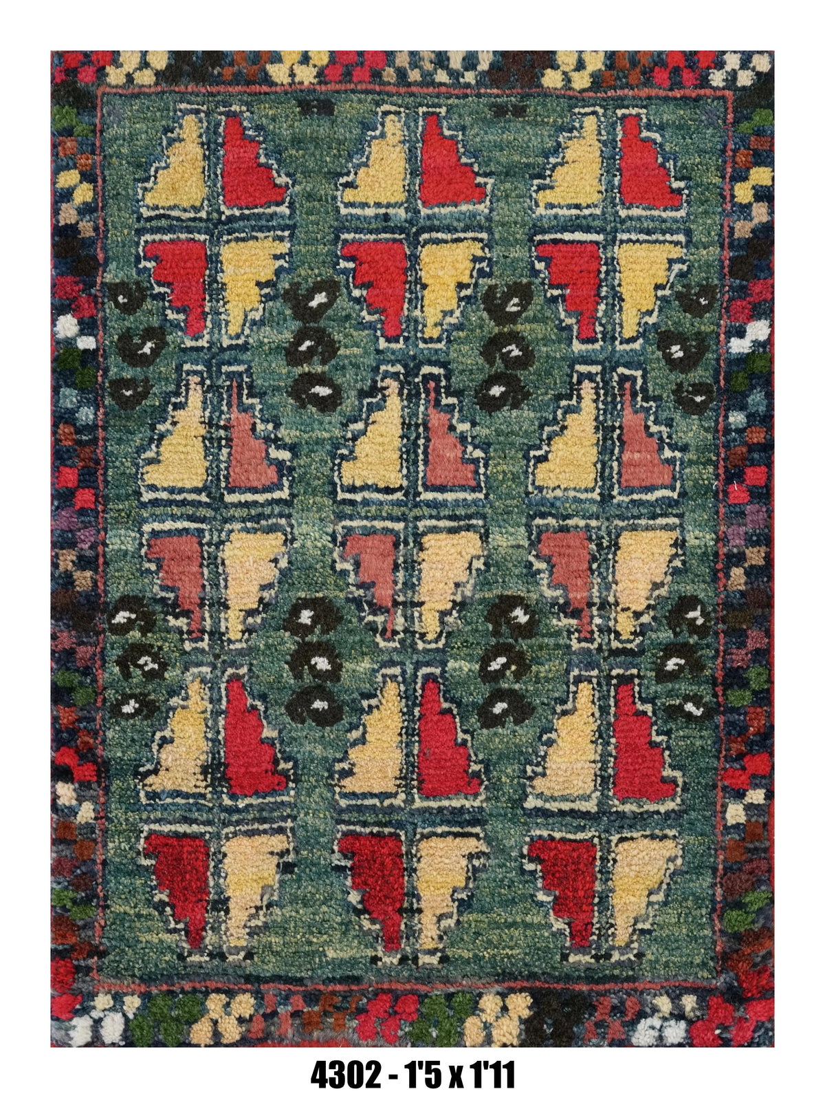Handmade Afghan Rug — 1x2 — 1'5x1'11
