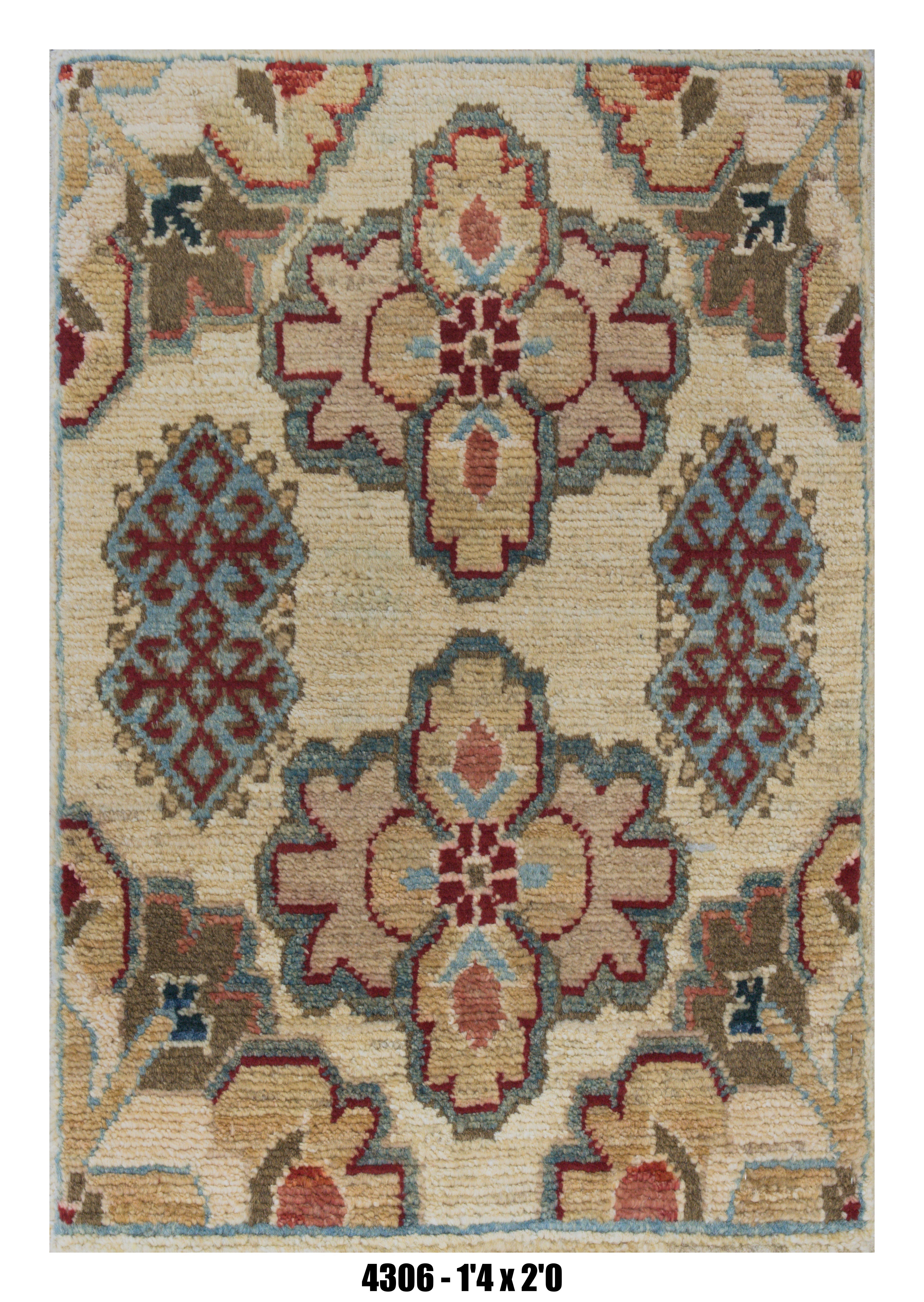 Handmade Afghan Rug — 1x2 — 1'4x2'0
