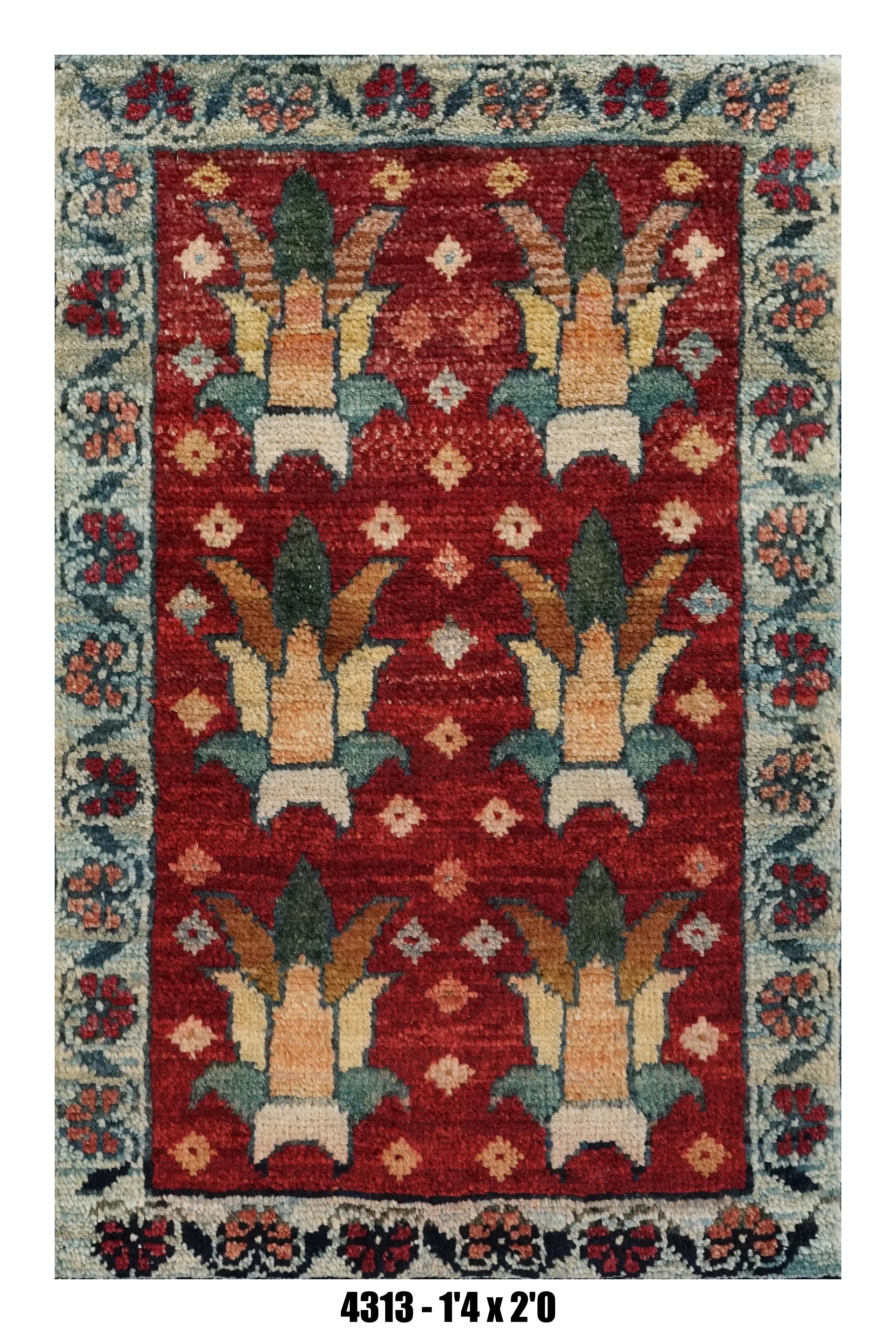 Handmade Afghan Rug — 1x2 — 1'4x2'0