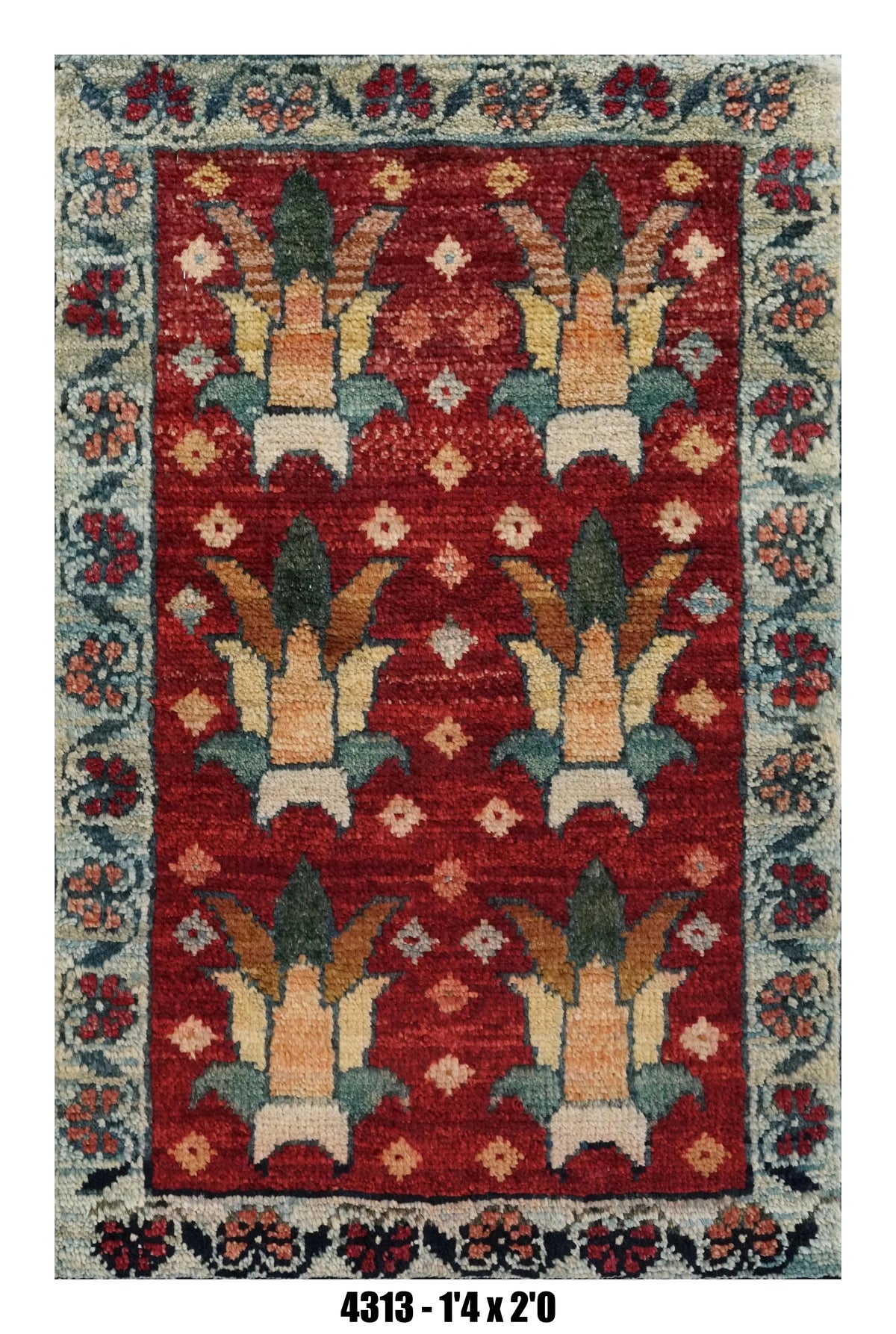 Handmade Afghan Rug — 1x2 — 1'4x2'0