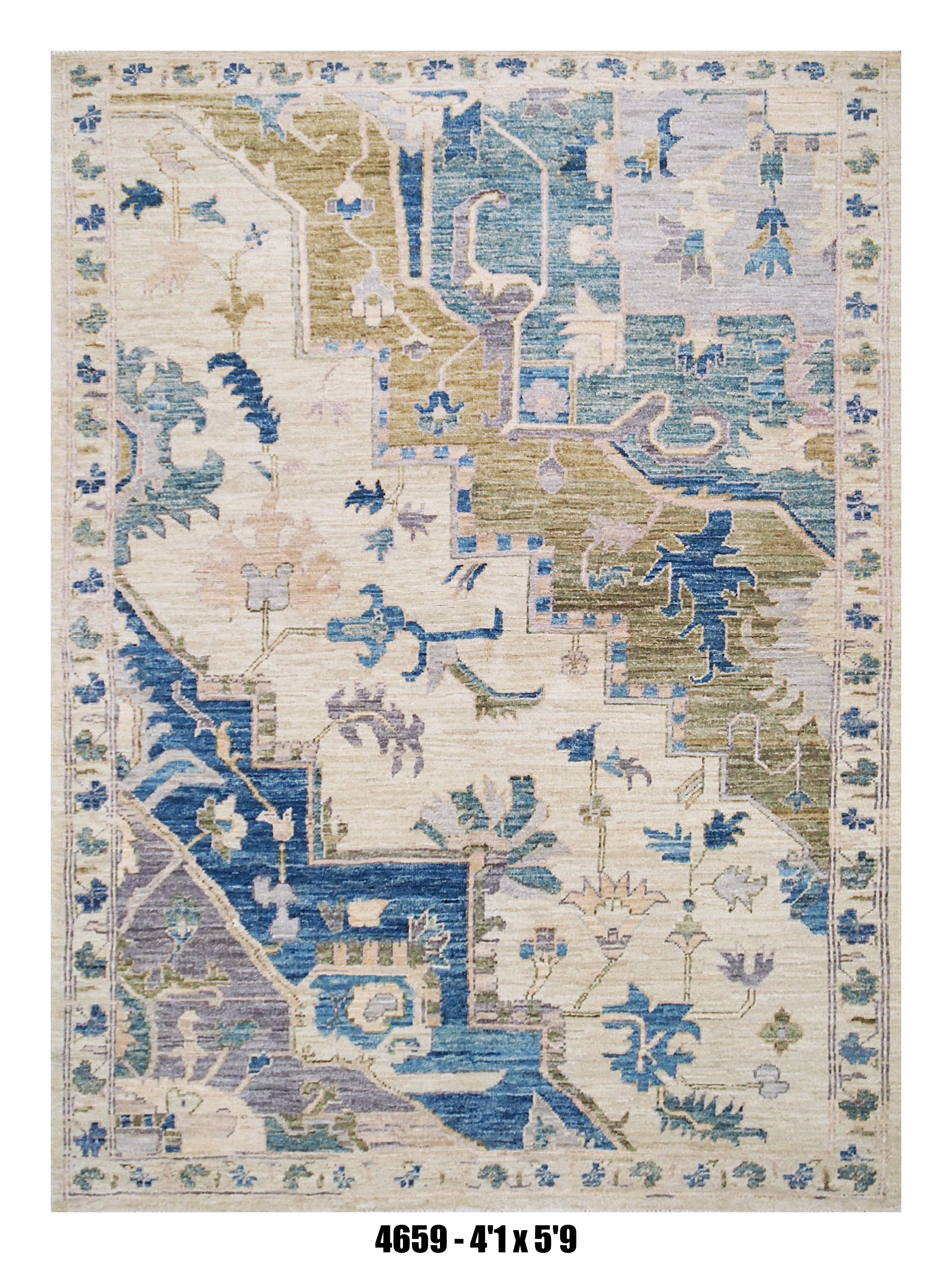 Handmade Afghan Rug — 4x6
