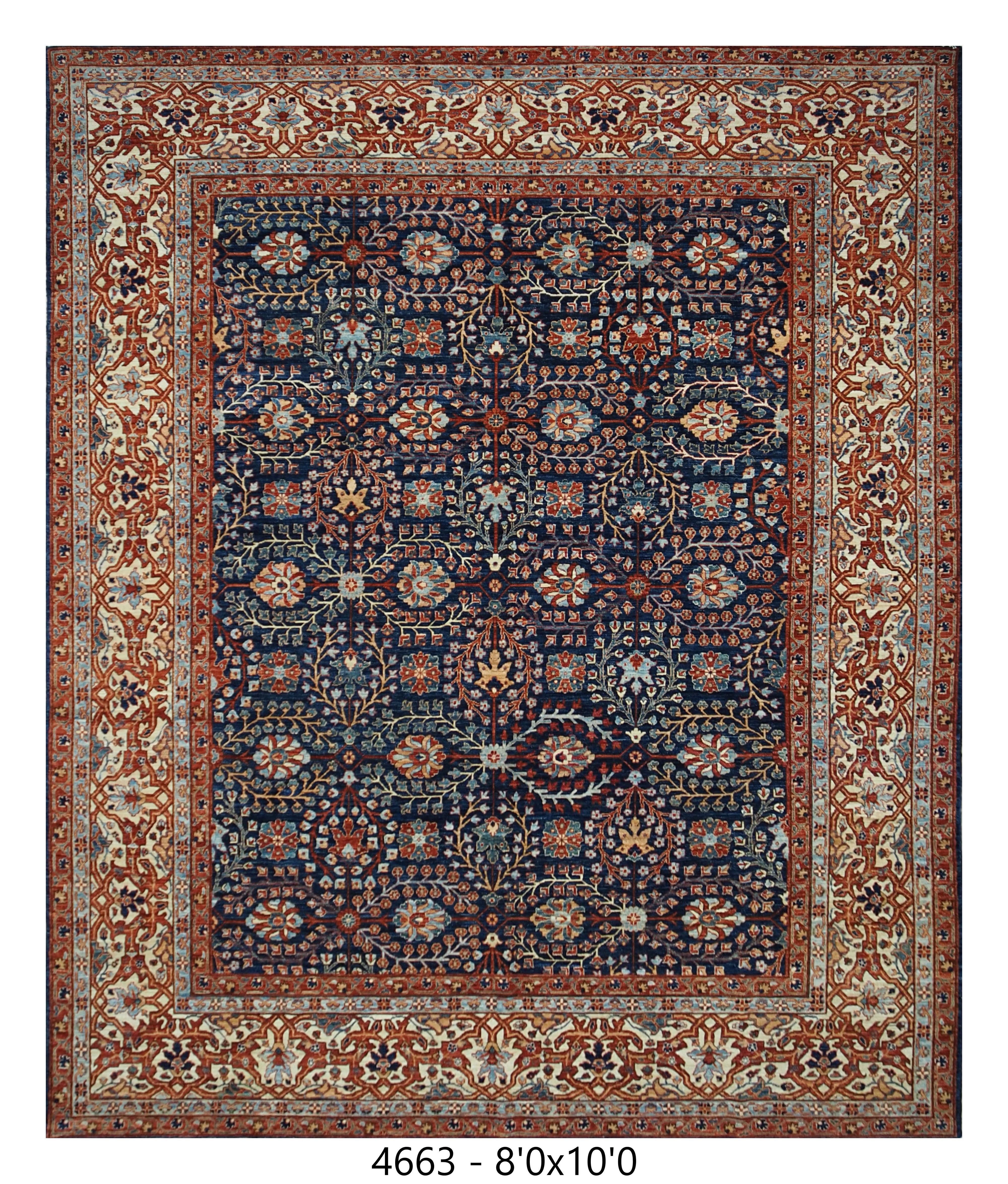 Handmade Afghan Rug — 8x10