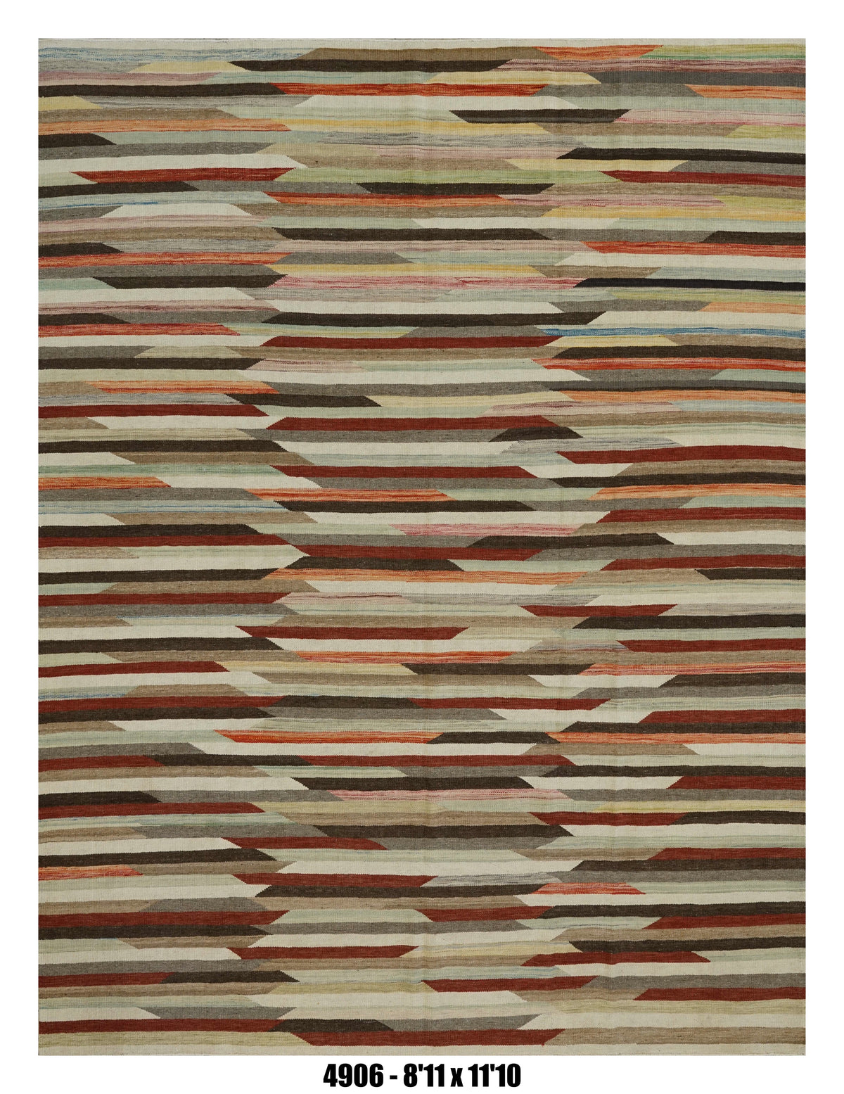 Handmade Afghan Rug — Killim 9x12