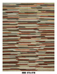 Handmade Afghan Rug — Killim 9x12