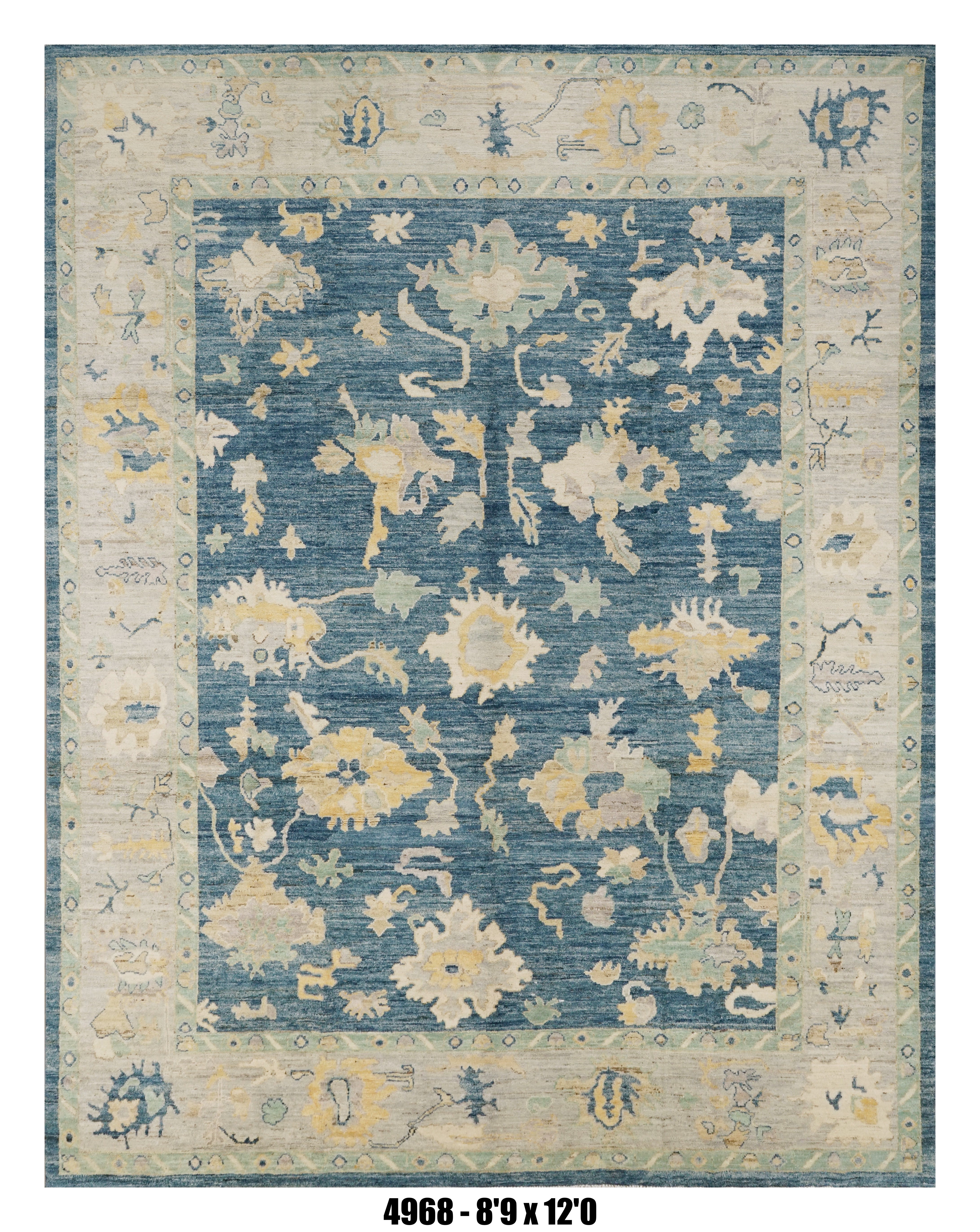 Handmade Afghan Rug — 9x12