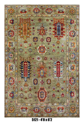Handmade Afghan Rug — 4x6