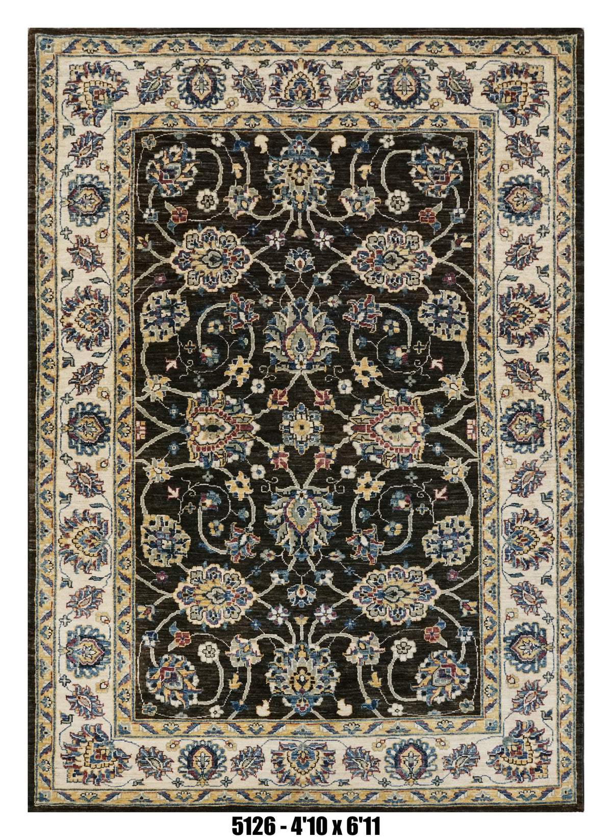 Handmade Afghan Rug — 5x7-8