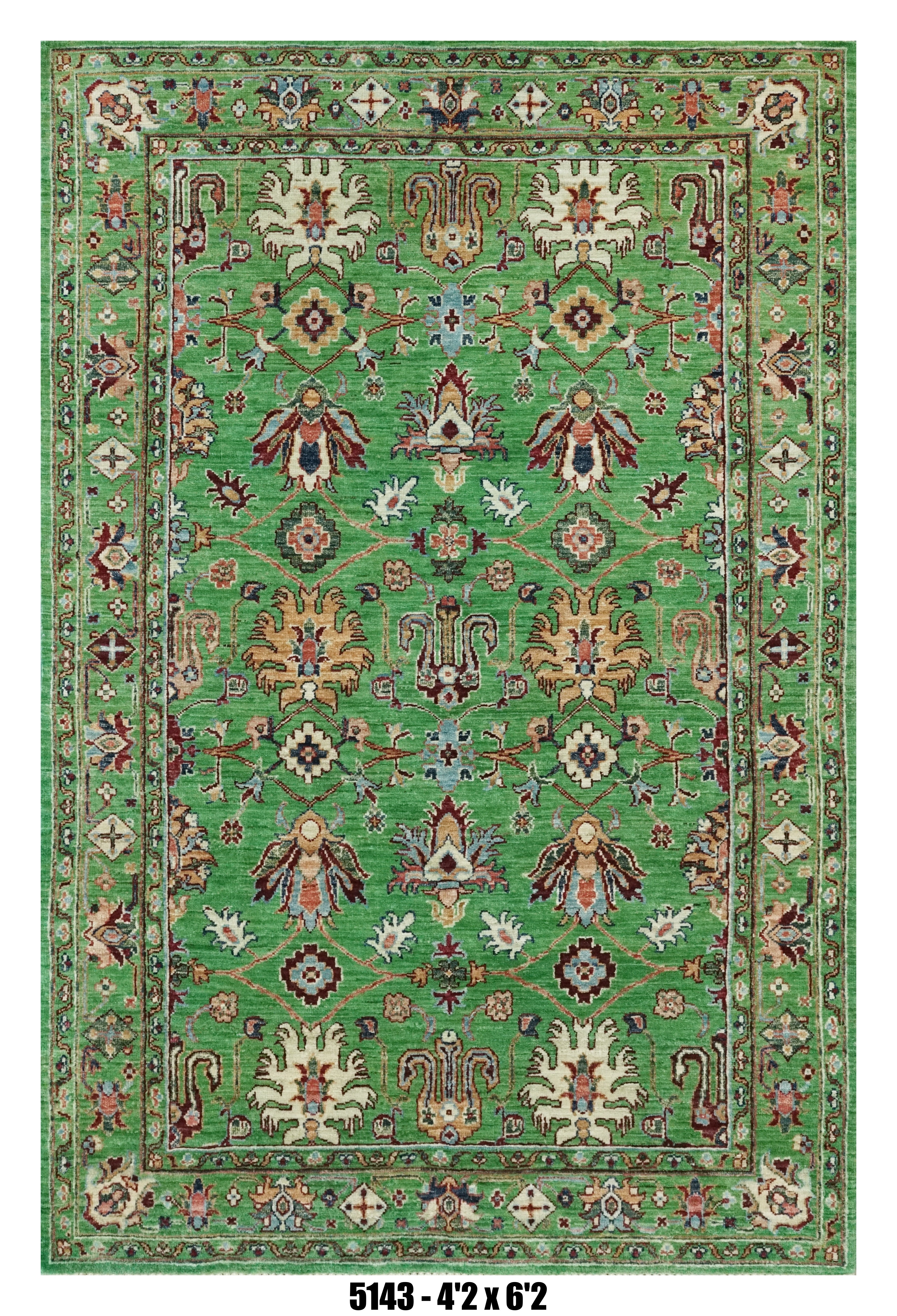 Handmade Afghan Rug — 4x6