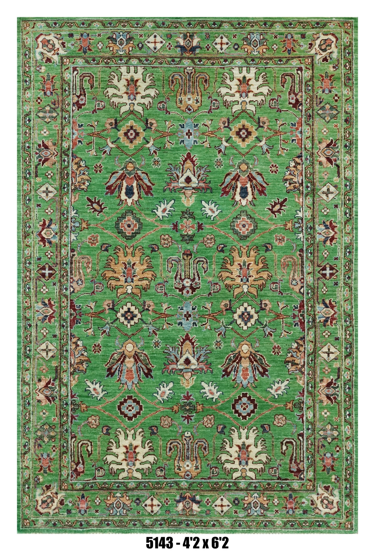 Handmade Afghan Rug — 4x6
