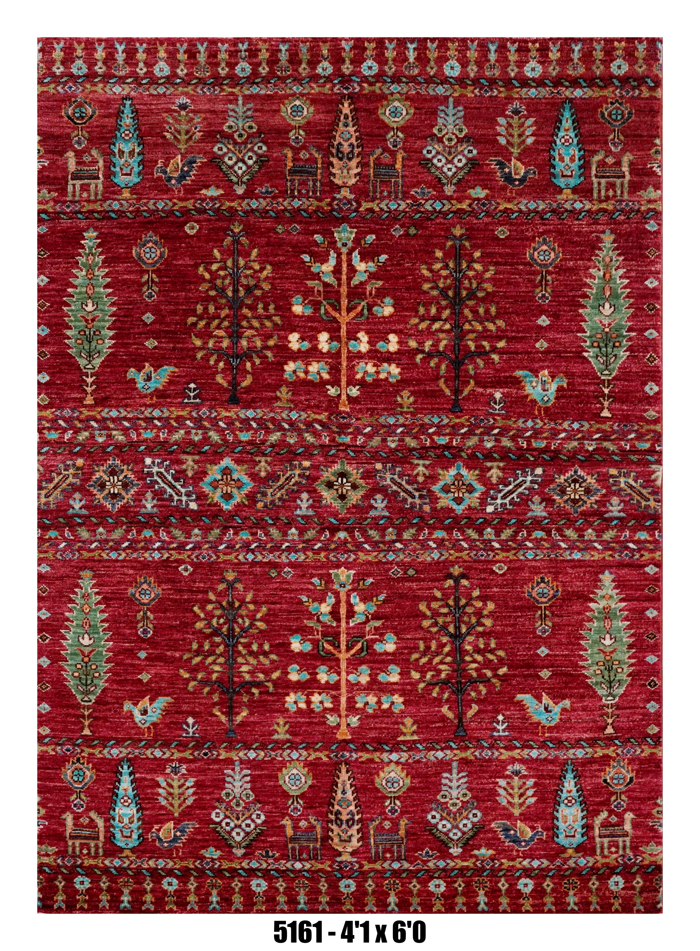 Handmade Afghan Rug — 4x6