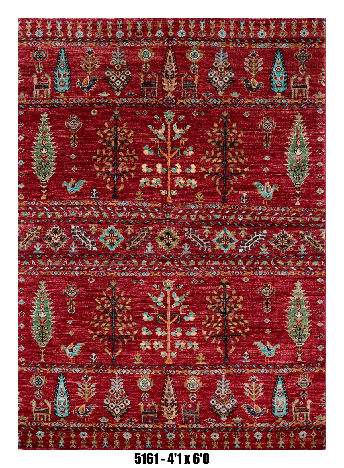 Handmade Afghan Rug — 4x6