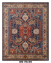 Handmade Afghan Rug — 12x15+