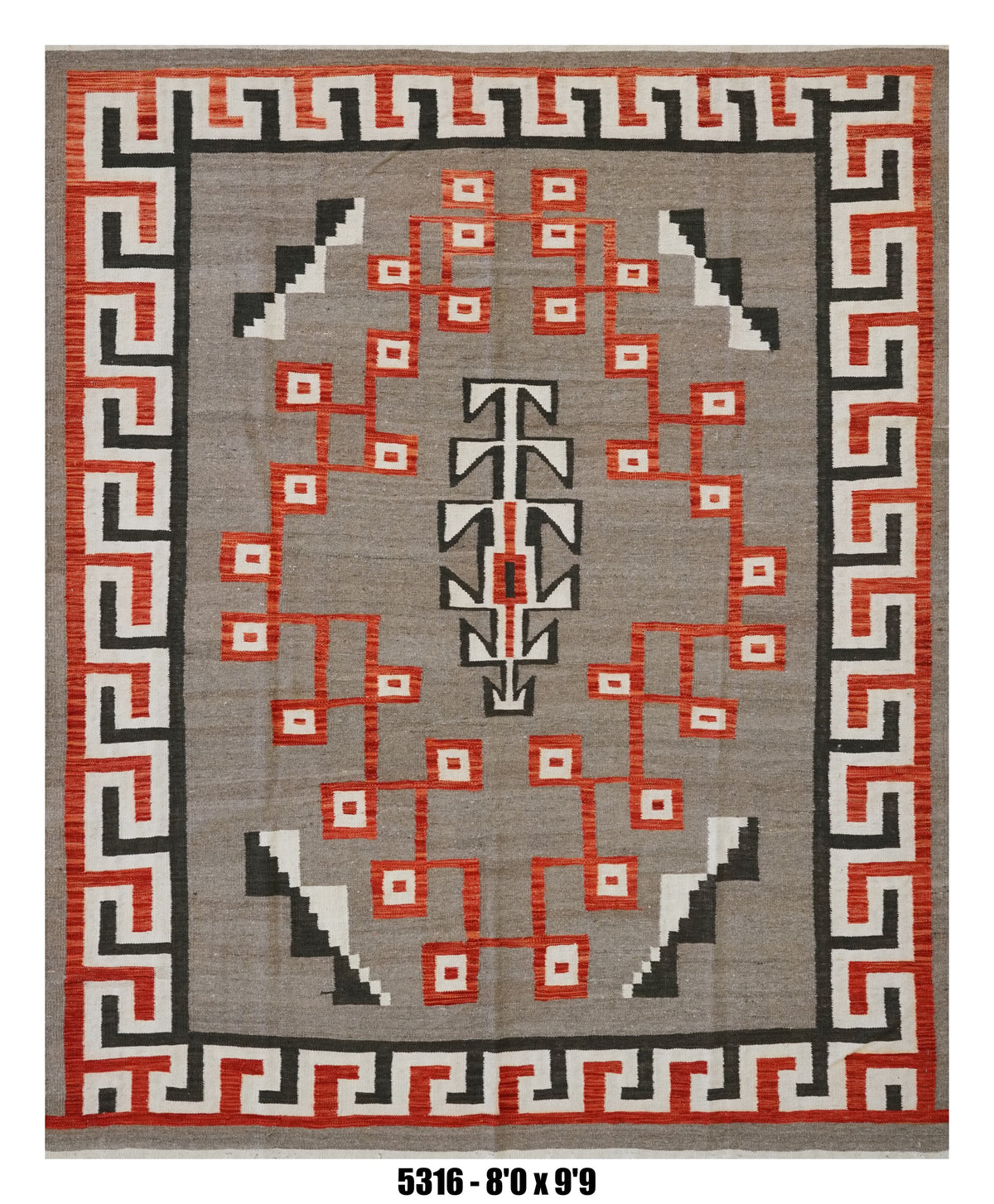 Handmade Afghan Rug — Killim 8x10