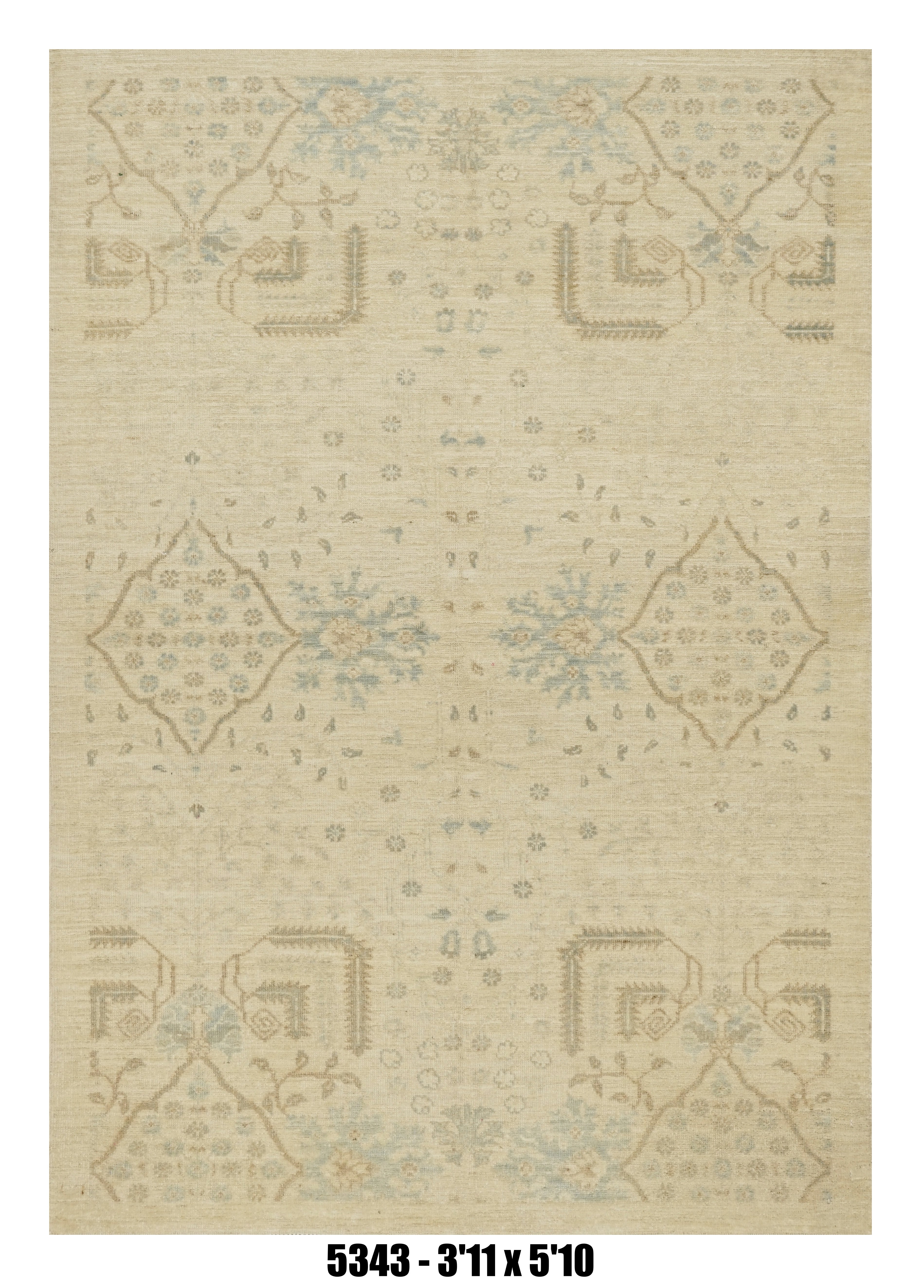 Handmade Afghan Rug — 4x6