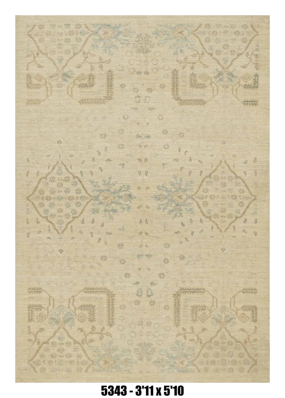 Handmade Afghan Rug — 4x6
